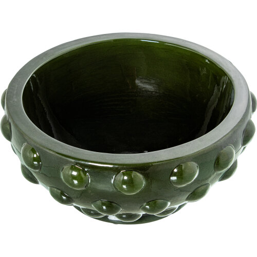 CENTRO CERÁMICA ø35CM VERDE BRE BRILLO