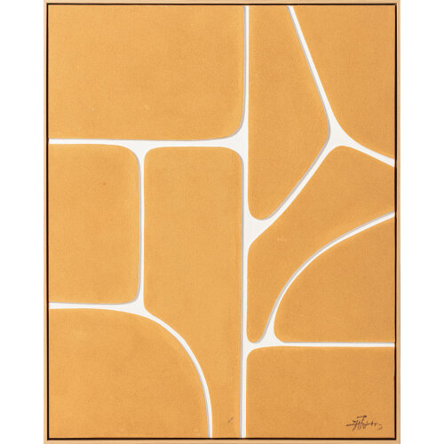 CUADRO LIENZO IMPRESO ABSTRACT40% PINTADO A MANO