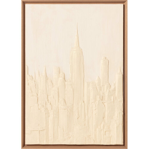 CUADRO LIENZO IMPRESO ABSTRACTO CON RELIEVE