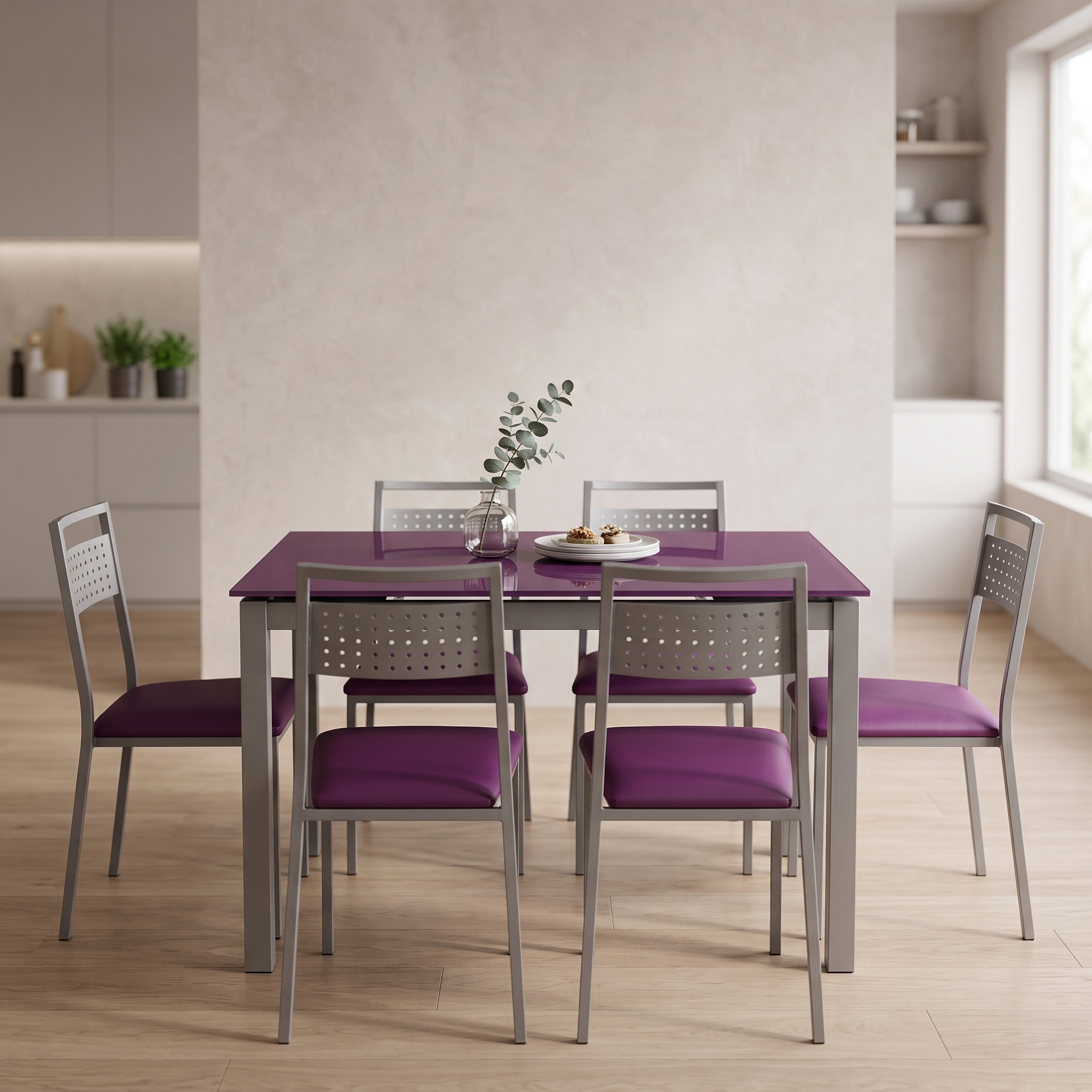 Pack mesa de cocina + 4 sillas modelo 89