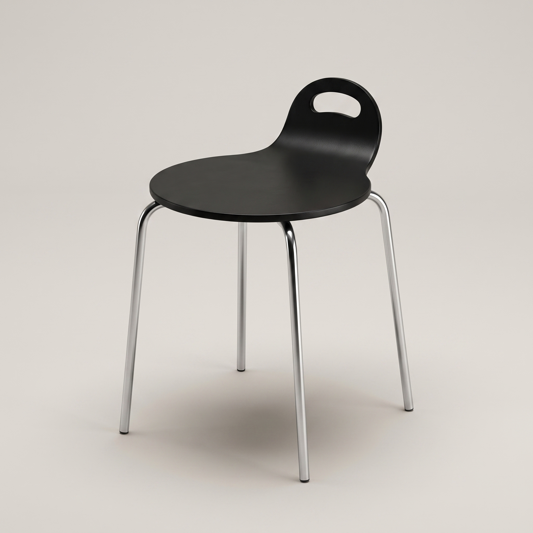 Taburete de cocina negro