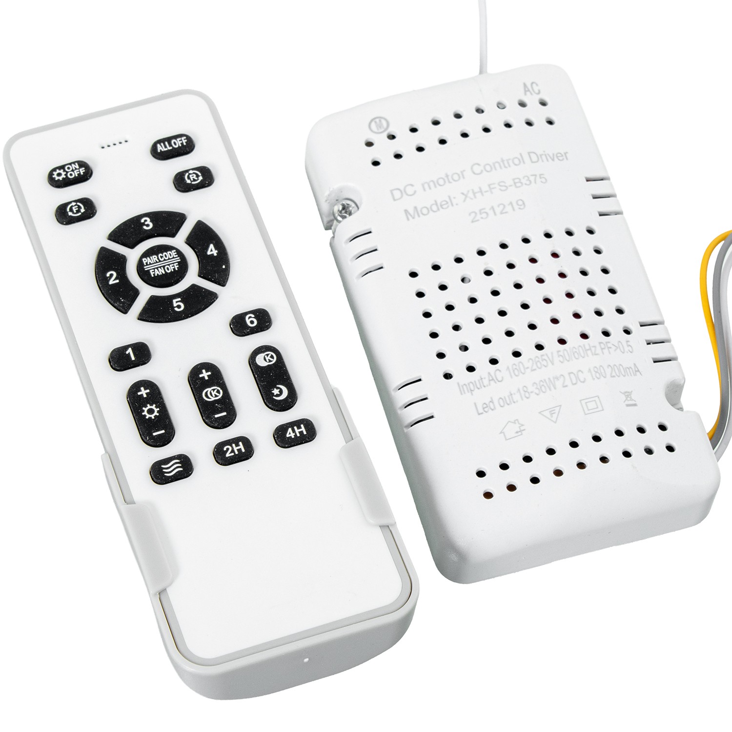 CONTROL REMOTO Y RECEPTOR DELILADOR 04673/04674