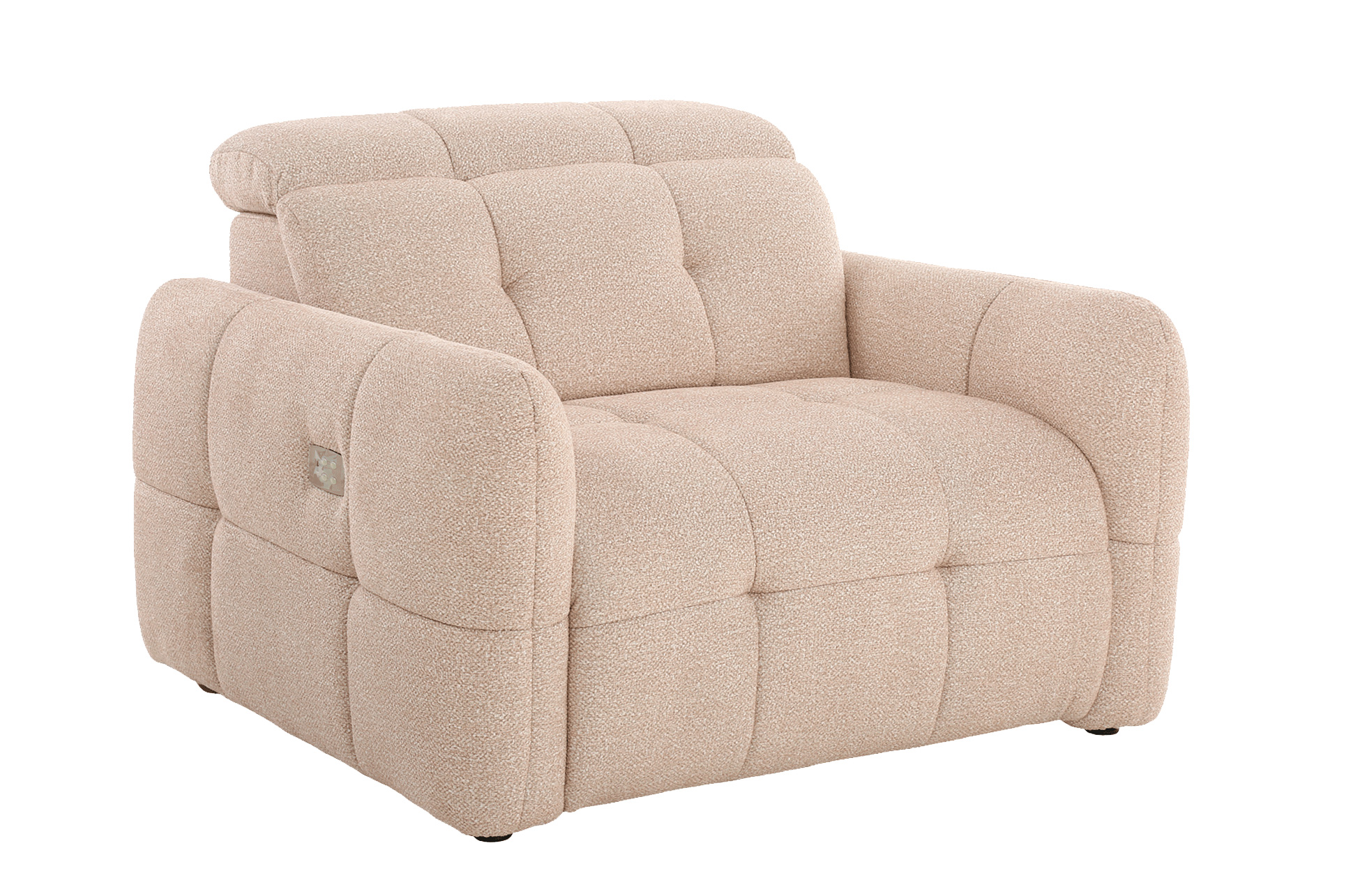 SILLON RELAX ELECTRICO GUSTAF TEJIDO LEO BEIGE. - Imagen 5