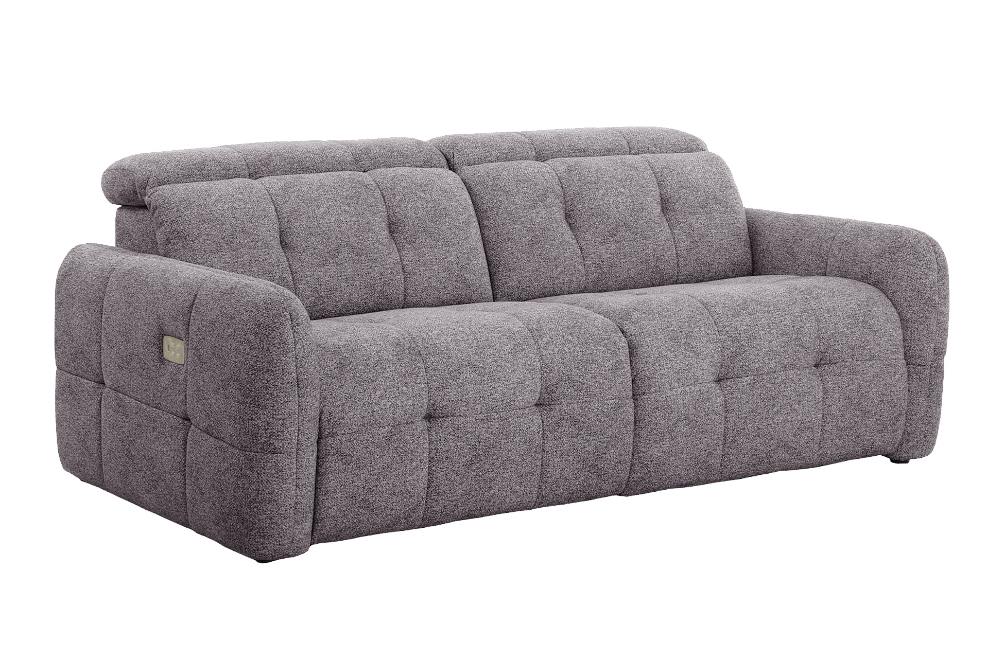 SOFA 3 PLAZAS 2 RELAX GUSTAF TEJIDO GRIS - Imagen 3