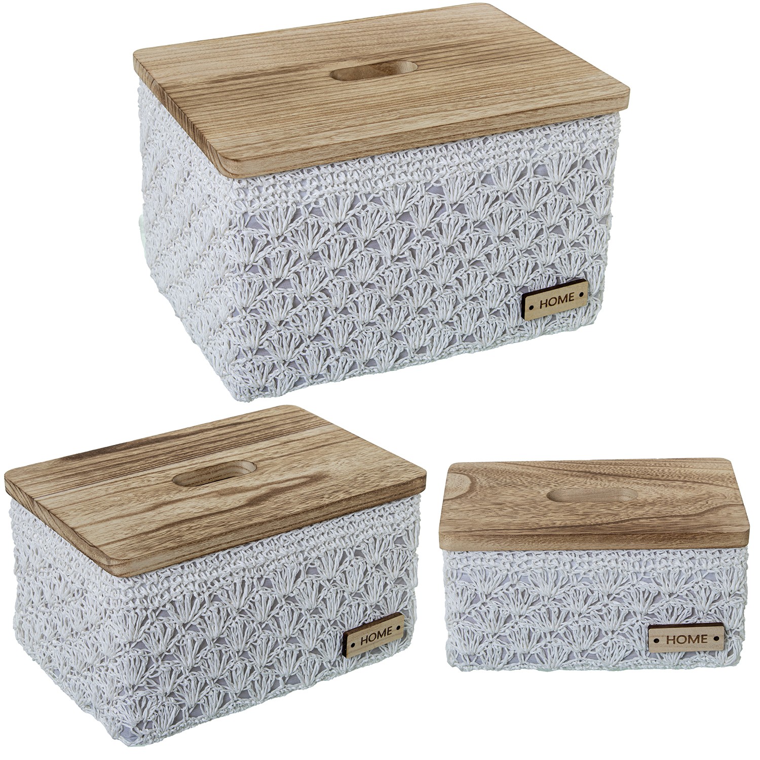 SET 3 CAJAS ALMACENAMIENTO TEL/VERDE
