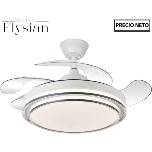 VENTILADOR TECHO C/LUZ ELYSIANSOPORTE MIMBRE