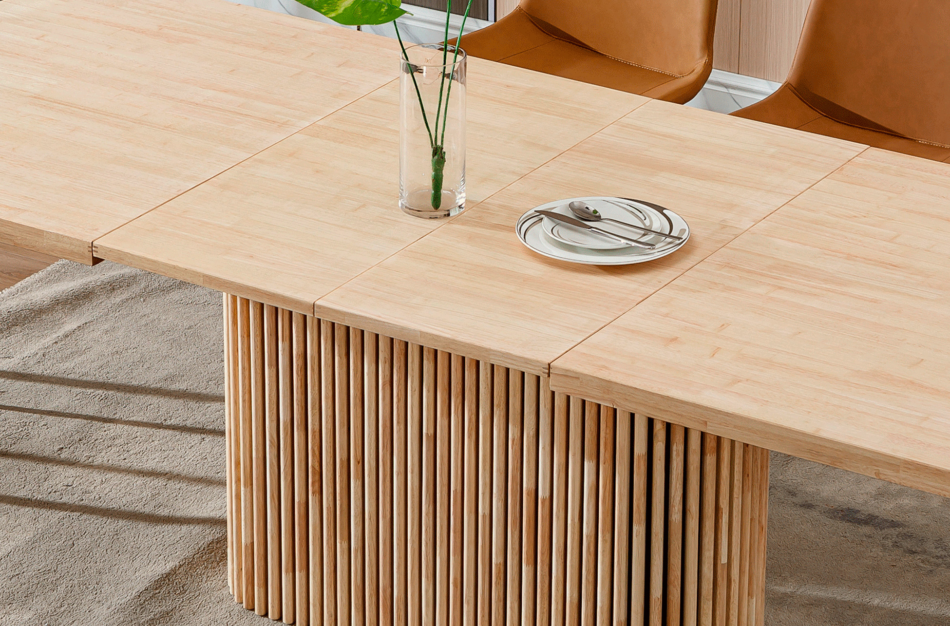 MESA COMEDOR EXTENSIBLE CAROL 160 - 200 - 240 x 100 CM OAK - Imagen 4