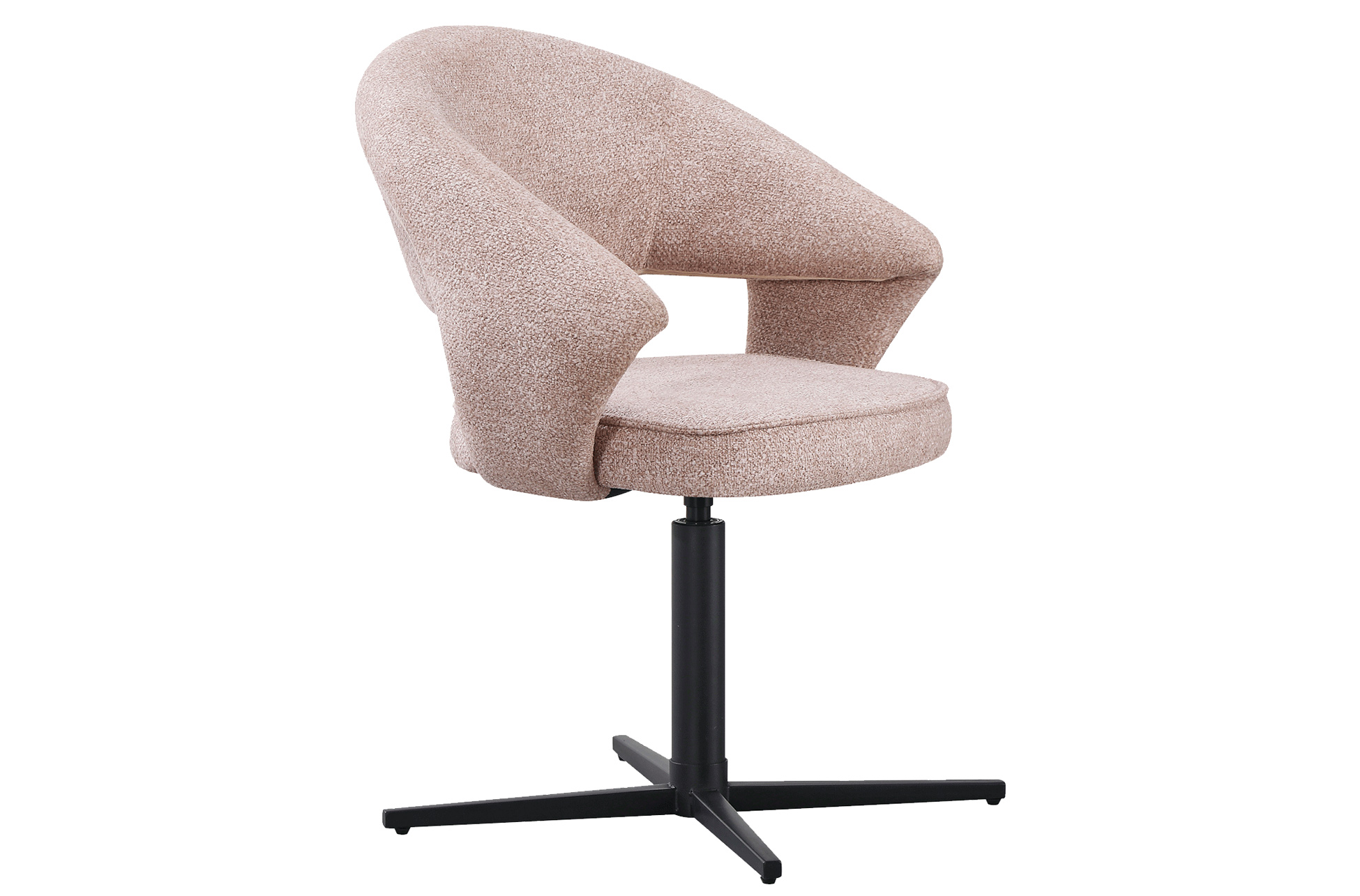 SILLA DE COMEDOR GIRATORIA STUTTGART TEJIDO LEO BEIGE - Imagen 2