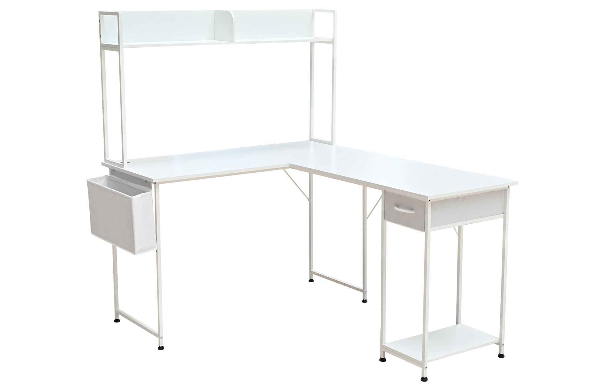 MESA ESTUDIO VERSATIL 120 x 50 - 140 CM BLANCO - Imagen 3