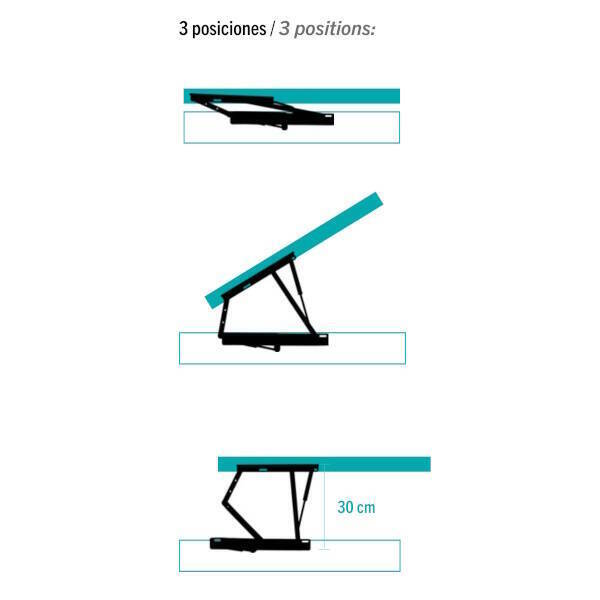SISTEMA DE BISAGRAS 3 POSICION CON BARRA ESTABILIZADORA + ARQUILLO - Imagen 2