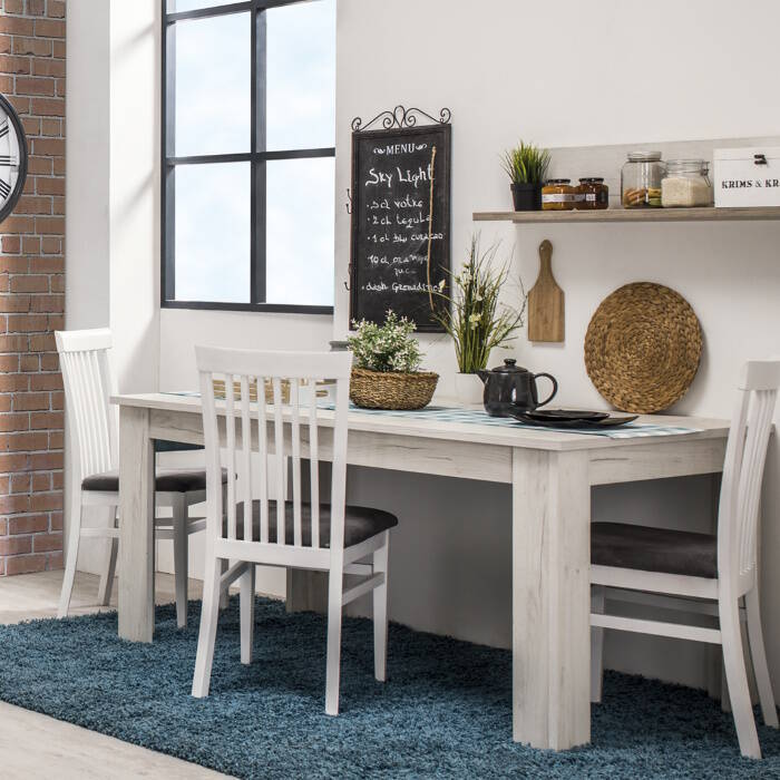 MESA COMEDOR MOD. BELEN C/ ROBLE BLANCO EXT. - Imagen 7