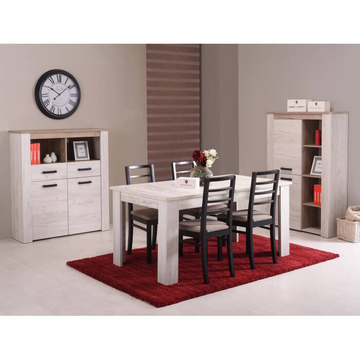 MESA COMEDOR MOD. BELEN C/ ROBLE BLANCO EXT. - Imagen 8