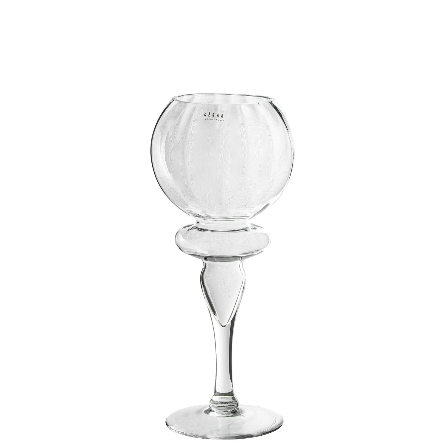 PORTAVELAS CRISTAL TRANSPARENT