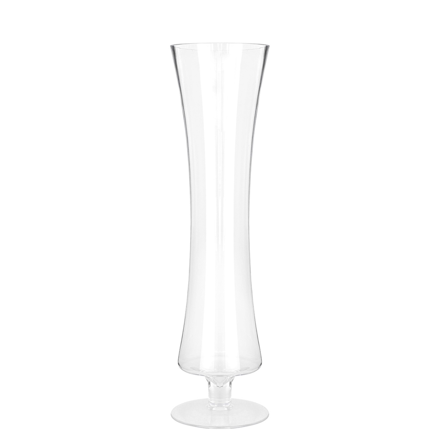 JARRÓN CRISTAL TRANSPARENTE C/PIE