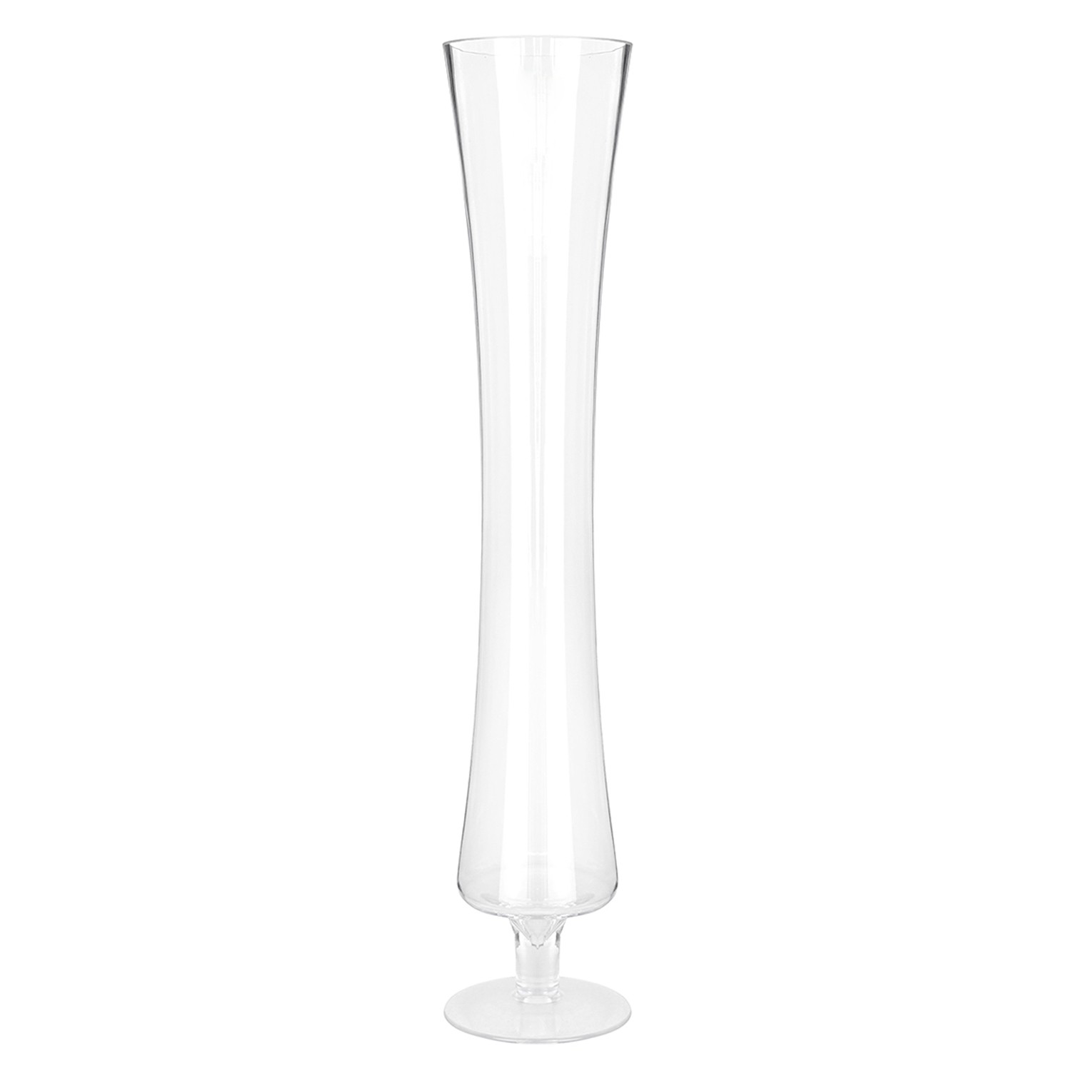 JARRÓN CRISTAL TRANSPARENTE C/PIE