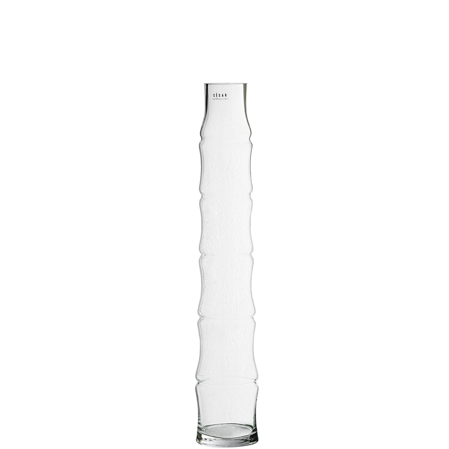 JARRÓN CRISTAL TRANSPARENTEPIE