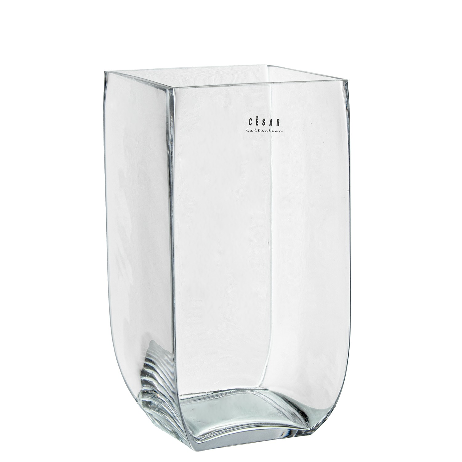 JARRÓN CRISTAL TRANSPARENTETRIADO