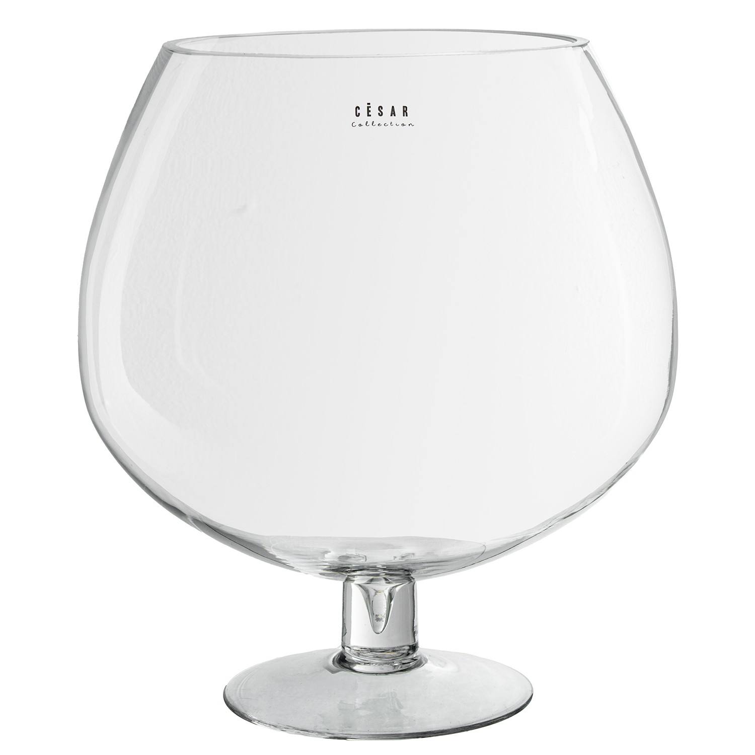 JARRÓN CRISTAL TRANSPARENTE C/PIE