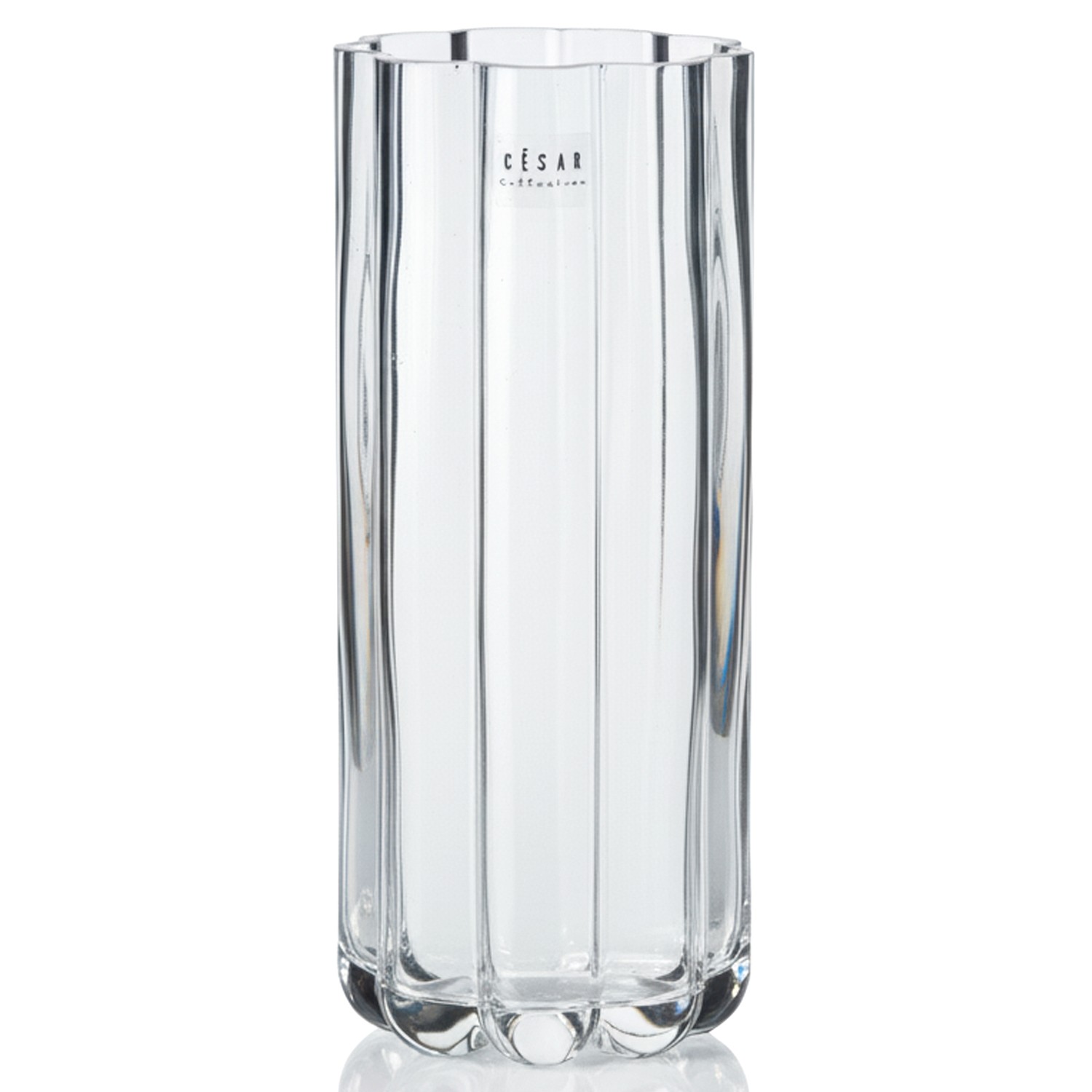 JARRÓN CRISTAL TRANSPARENTE