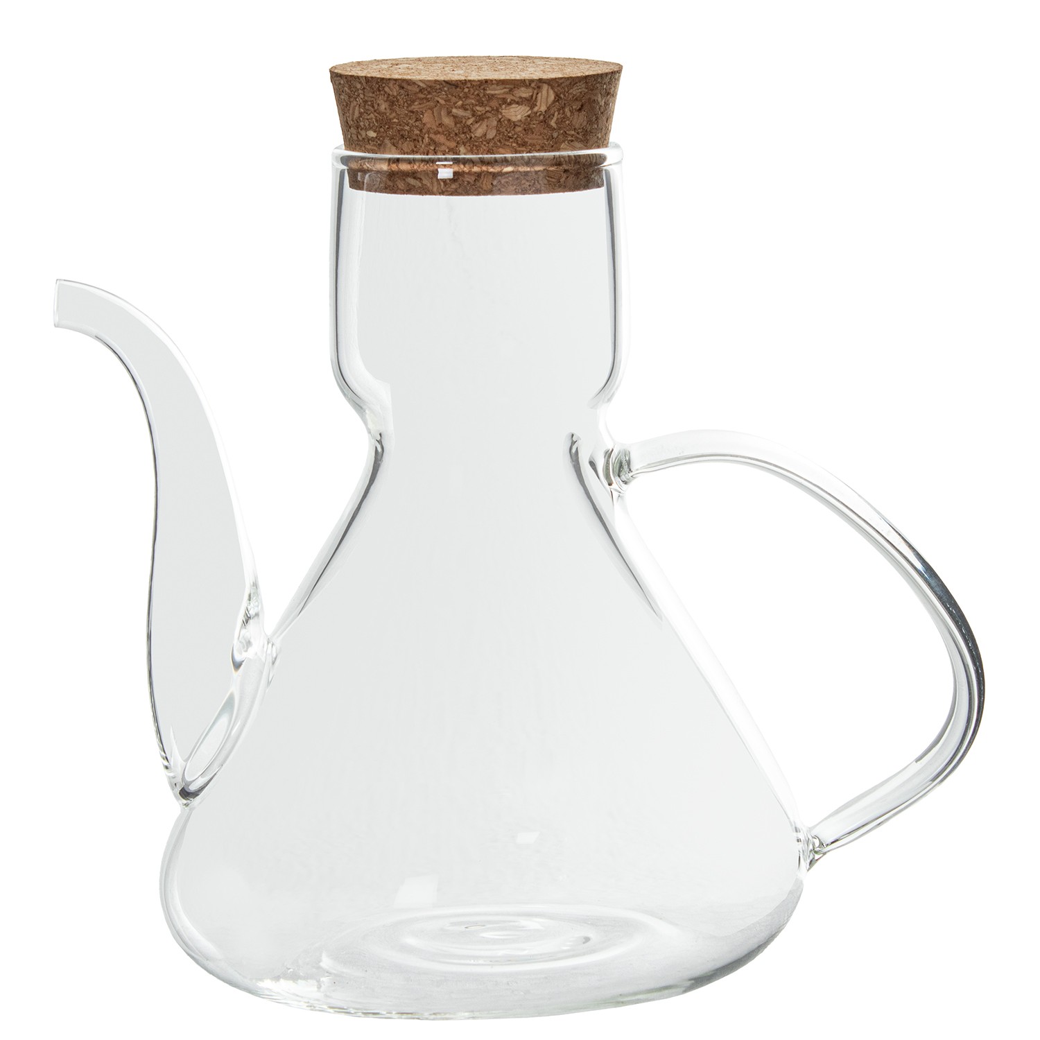 ACEITERA CRISTAL BOROSILICATO250ML C/TAPÓN DE CORCHO