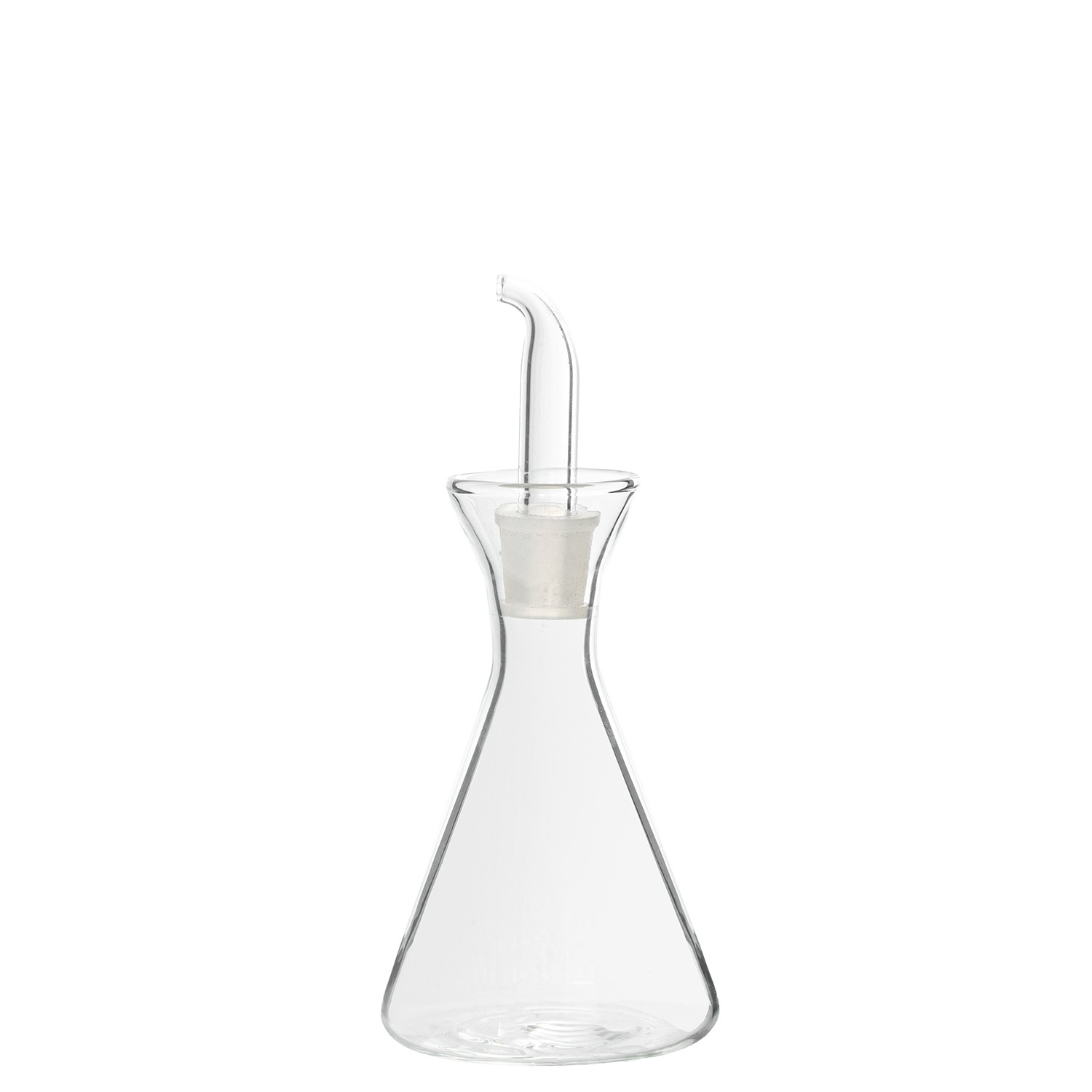 ACEITERA CRISTAL BOROSILICATO500ML C/TAPON DE CORCHO