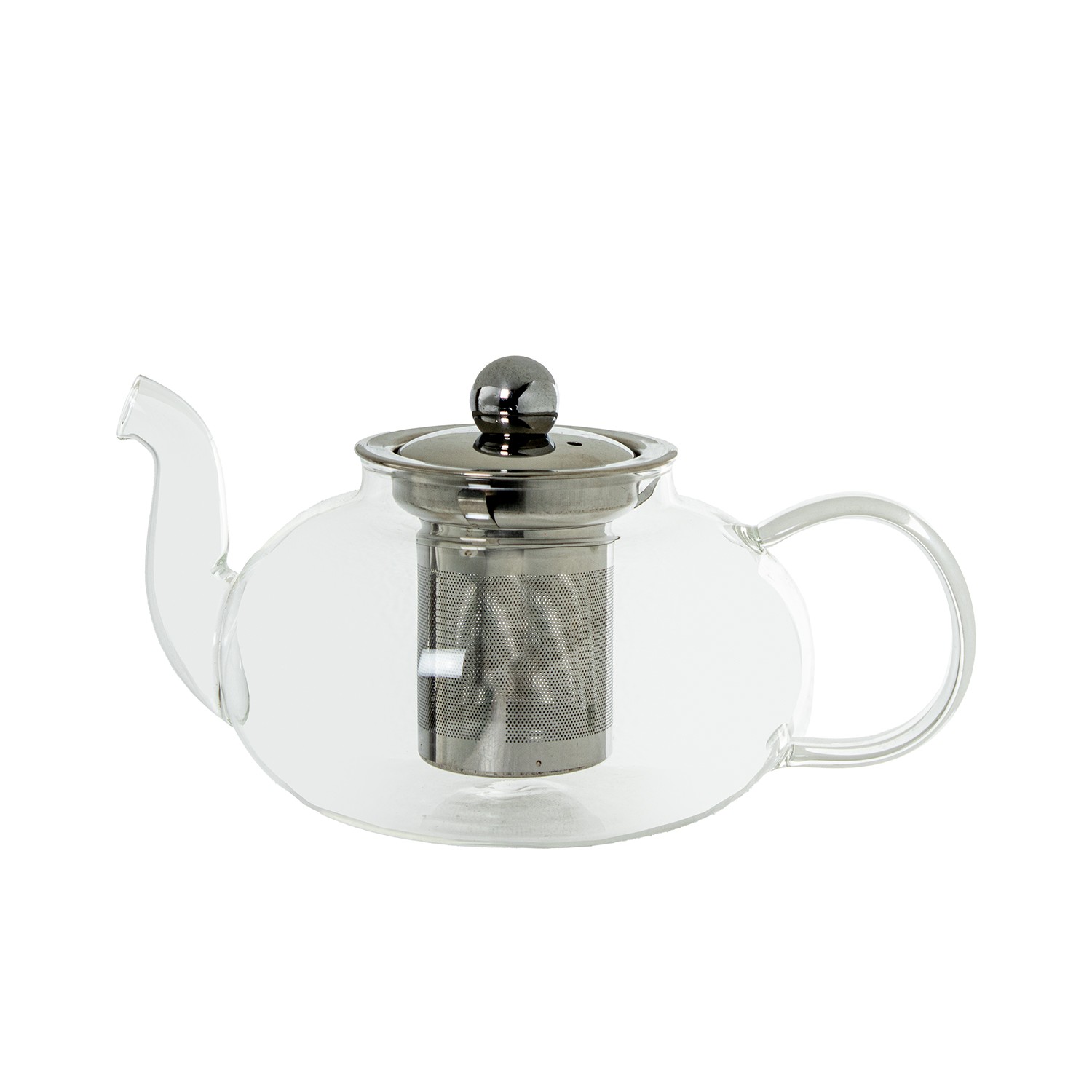 TETERA CRISTAL BOROSILICATO C/FILTRO ACERO DORADO 800ML