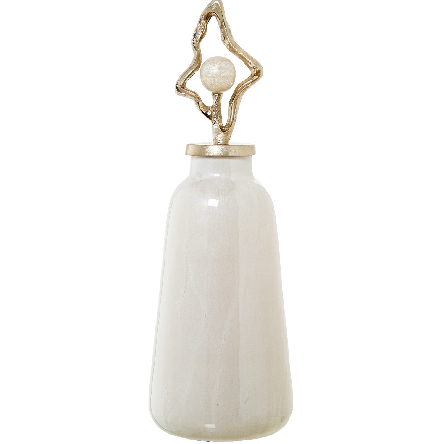JARRÓN DECORATIVO CRISTAL C/ TAPA ALUMINIO