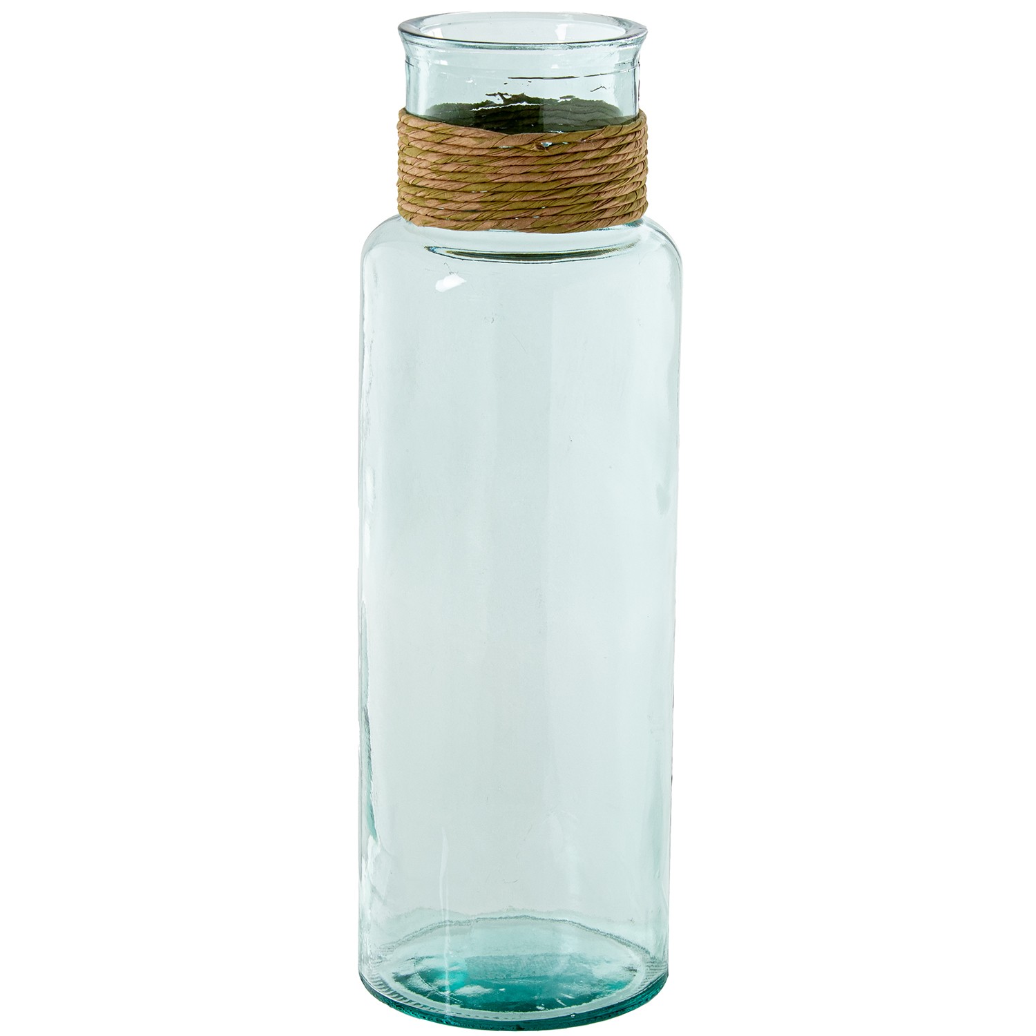 JARRÓN VIDRIO RECICLADO 45CM TRANSPARENTE C/ENEA
