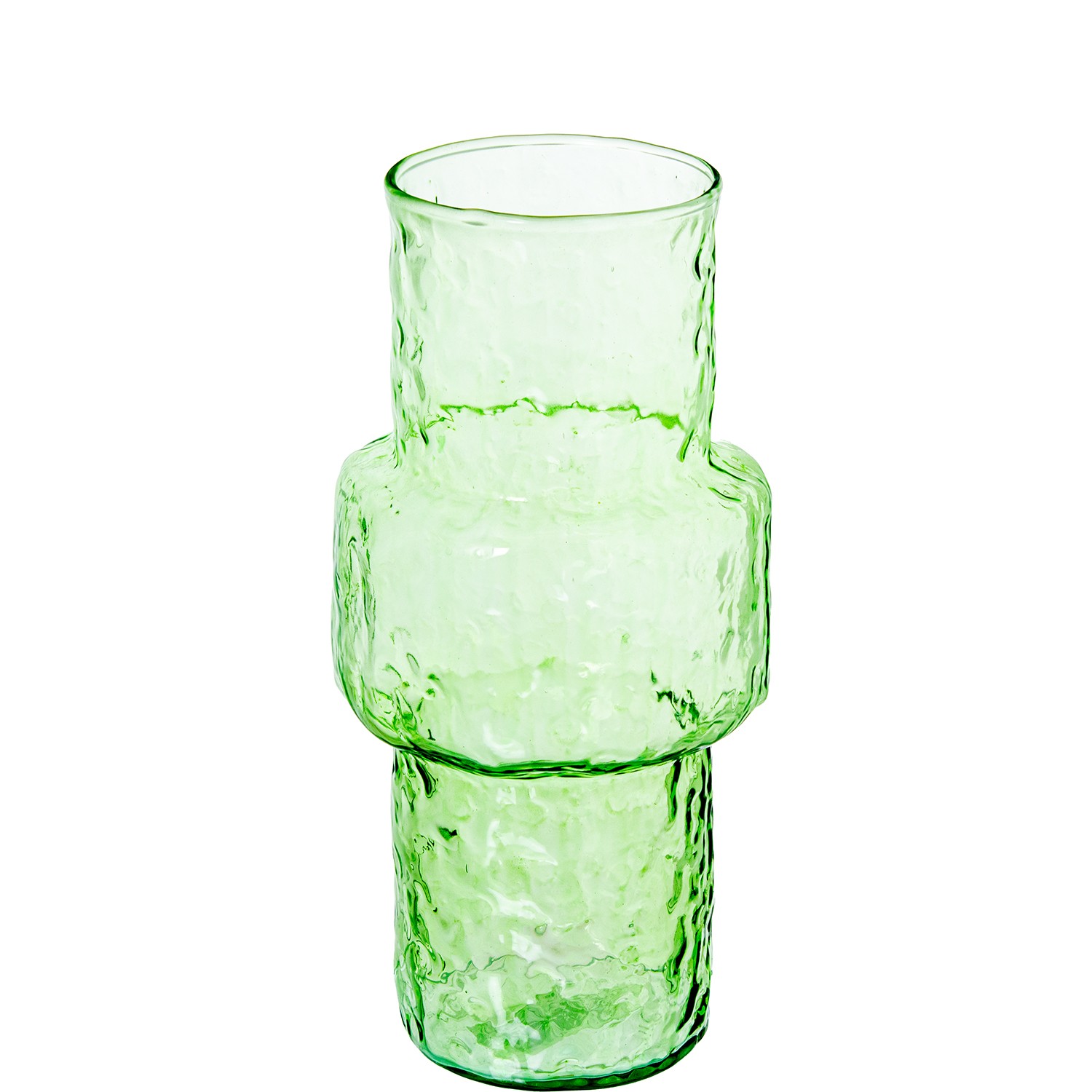 JARRÓN CRISTAL VERDE