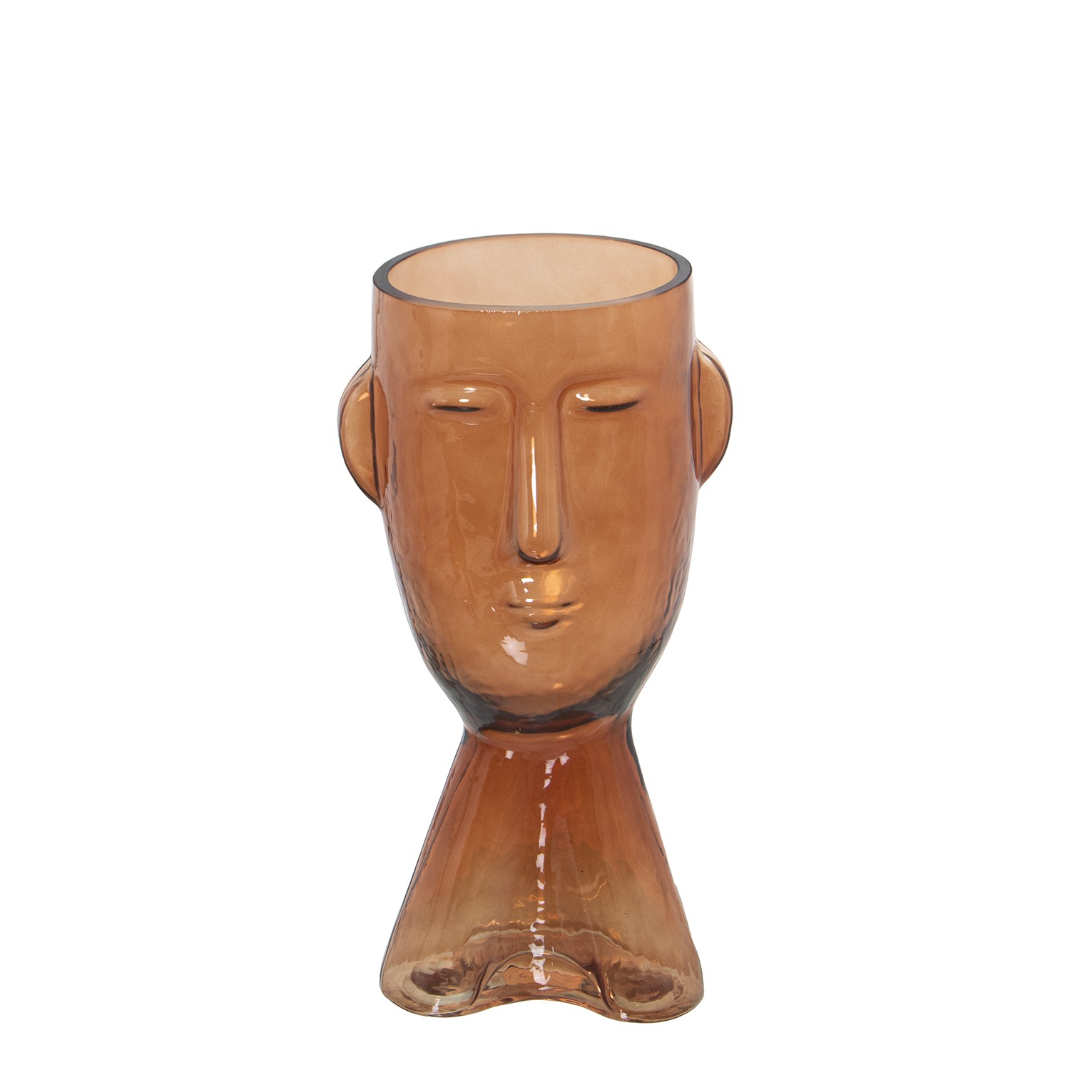 JARRÓN CRISTAL NARANJA ROSTRODA