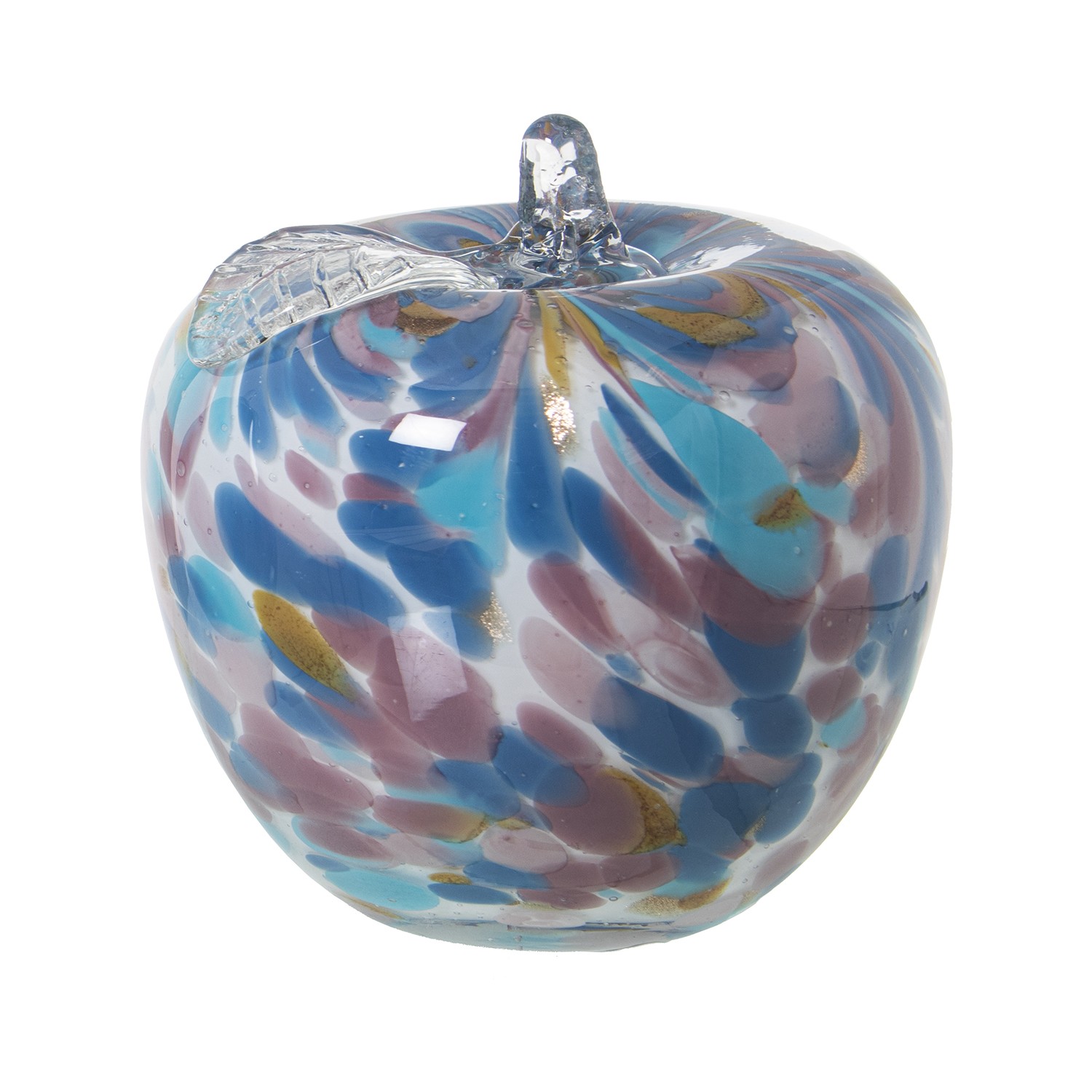 FIGURA MANZANA CRISTAL BLANCO/
