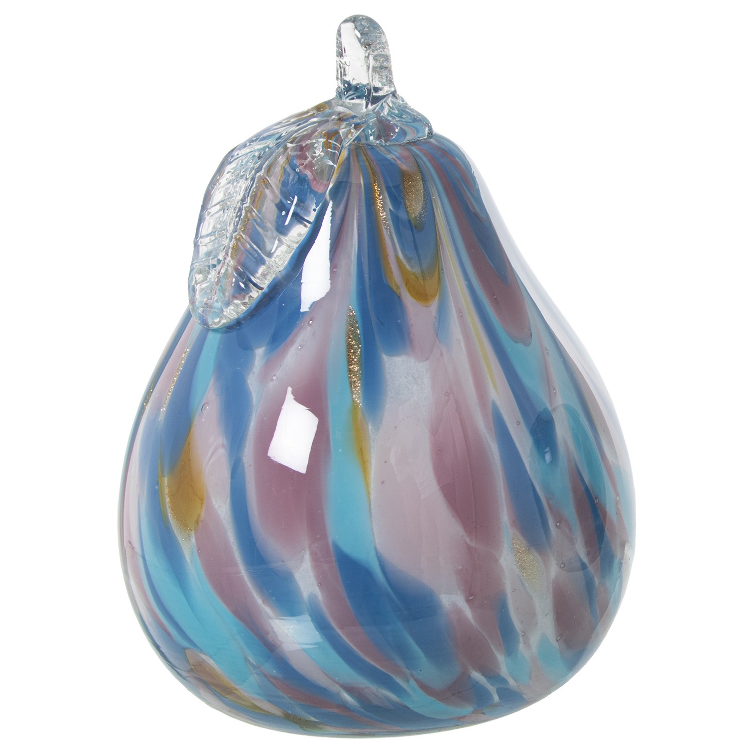 FIGURA PERA CRISTAL BLANCO/AZUAZUL