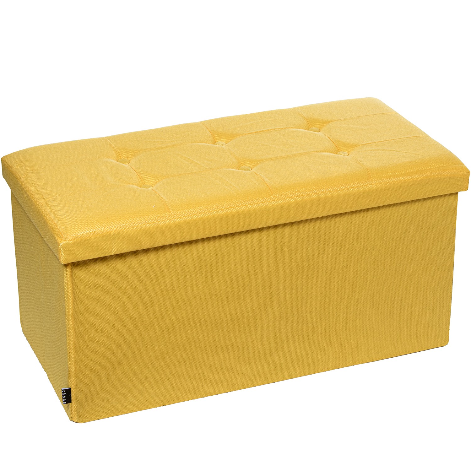 PUF PLEGABLE POLIÉSTER MOSTAZAFELPA ALMACENAJE