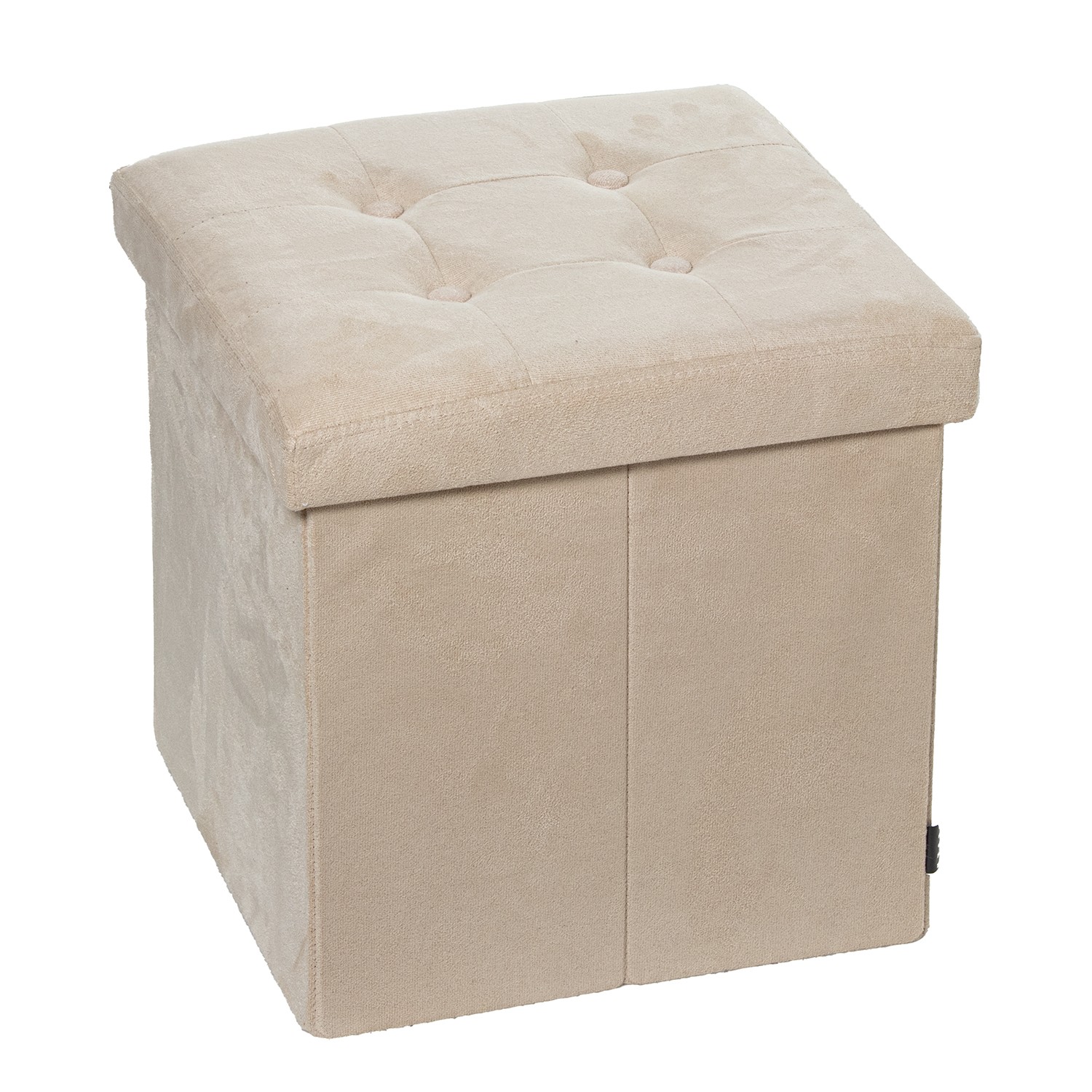 PUF PLEGABLE POLIÉSTER BEIGE GFELPA ALMACENAJE