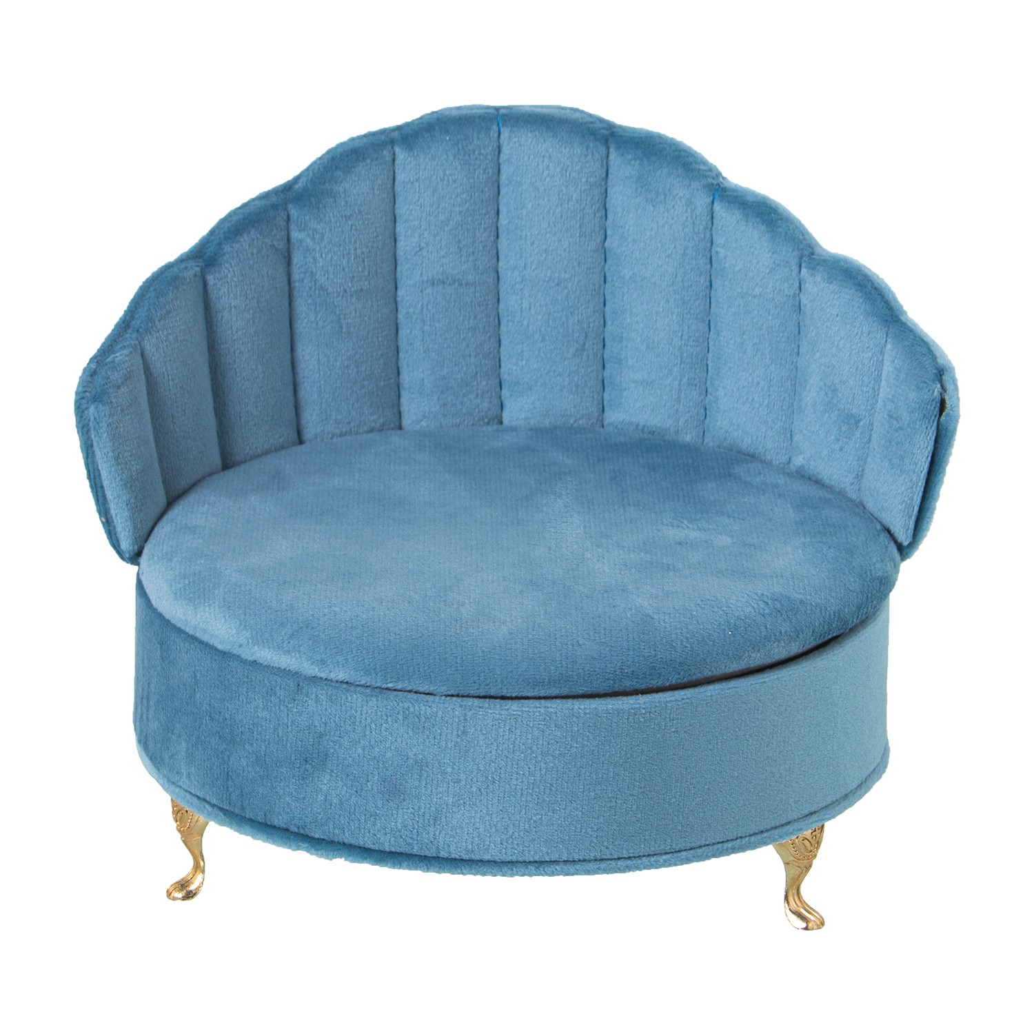 SILLÓN JOYERO TERCIOPELO AZUL