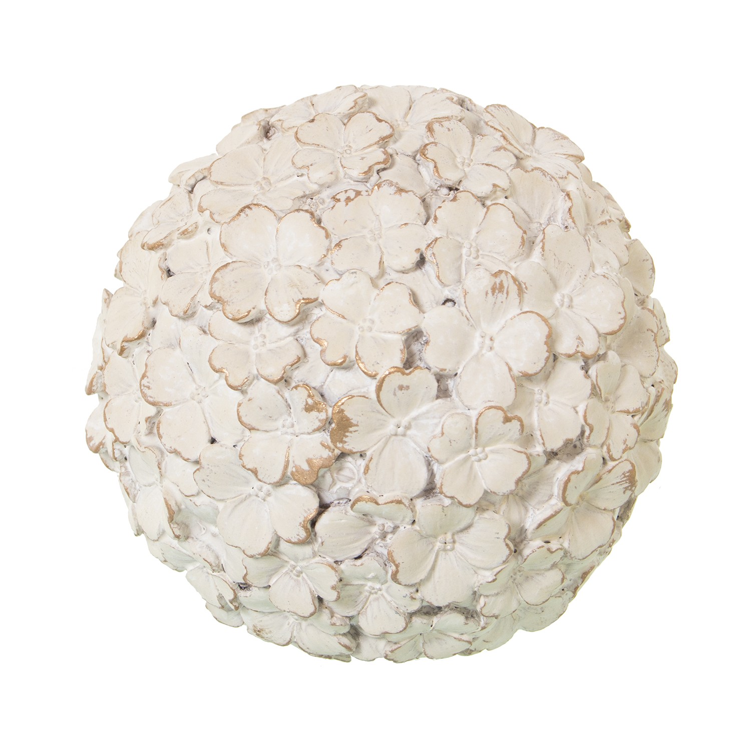 BOLA RESINA BLANCO ENVEJECIDO