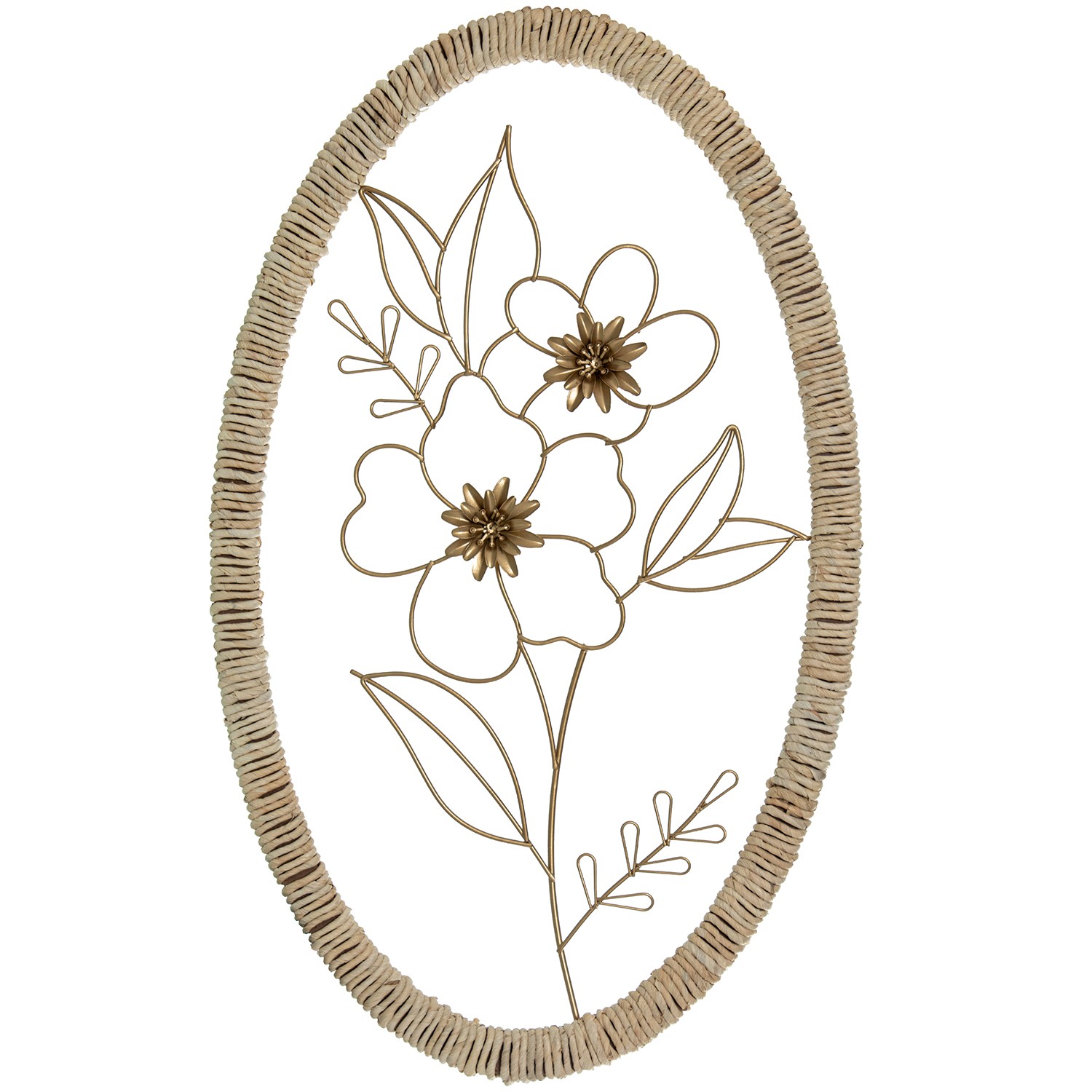 ADORNO PARED METAL FLORES
