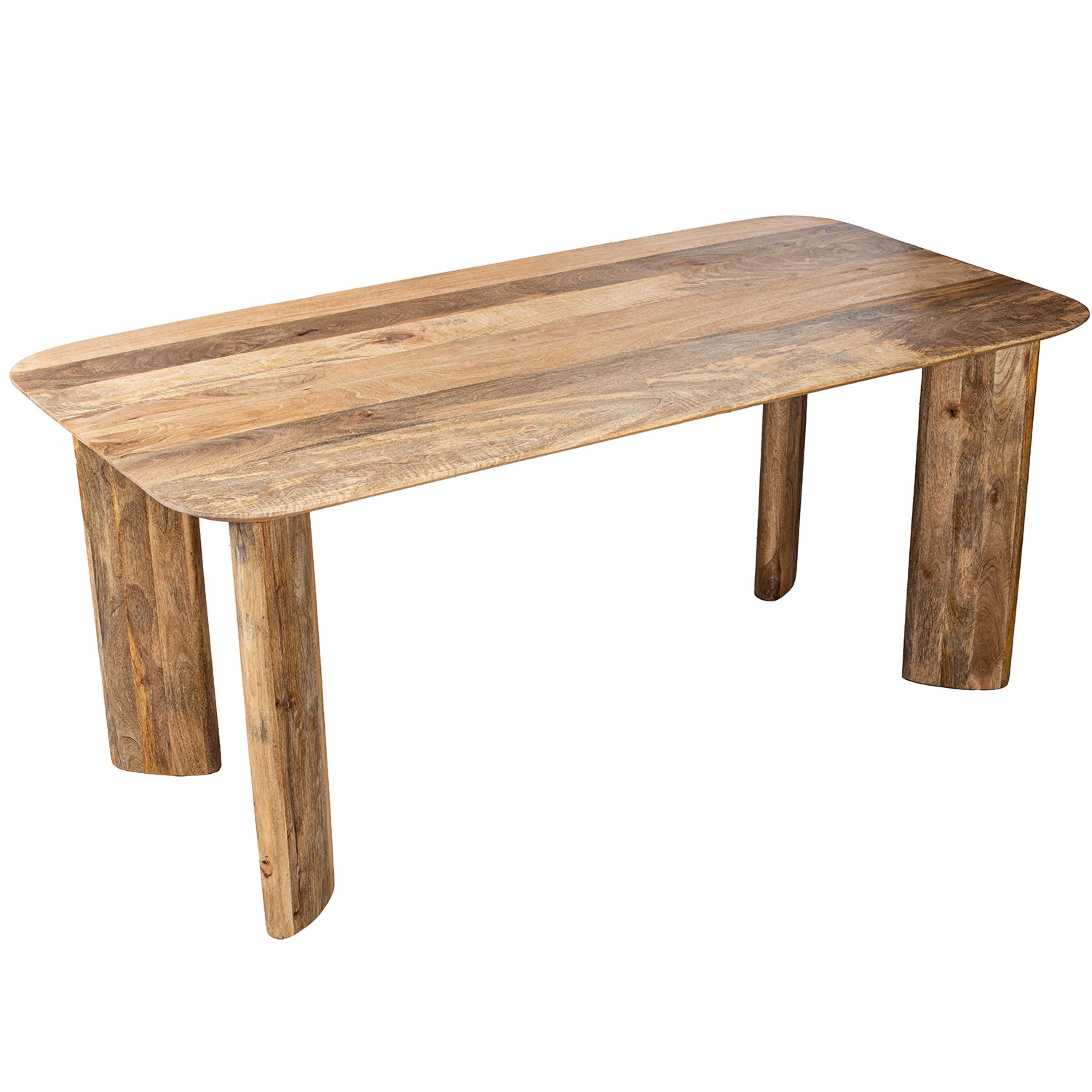 MESA COMEDOR MADERA MANGO RECTERTAS