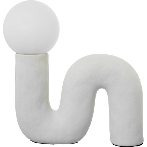 LAMPARA SOBREMESA CERAMICA BLANCA 1XG9 NO INCLUIDA