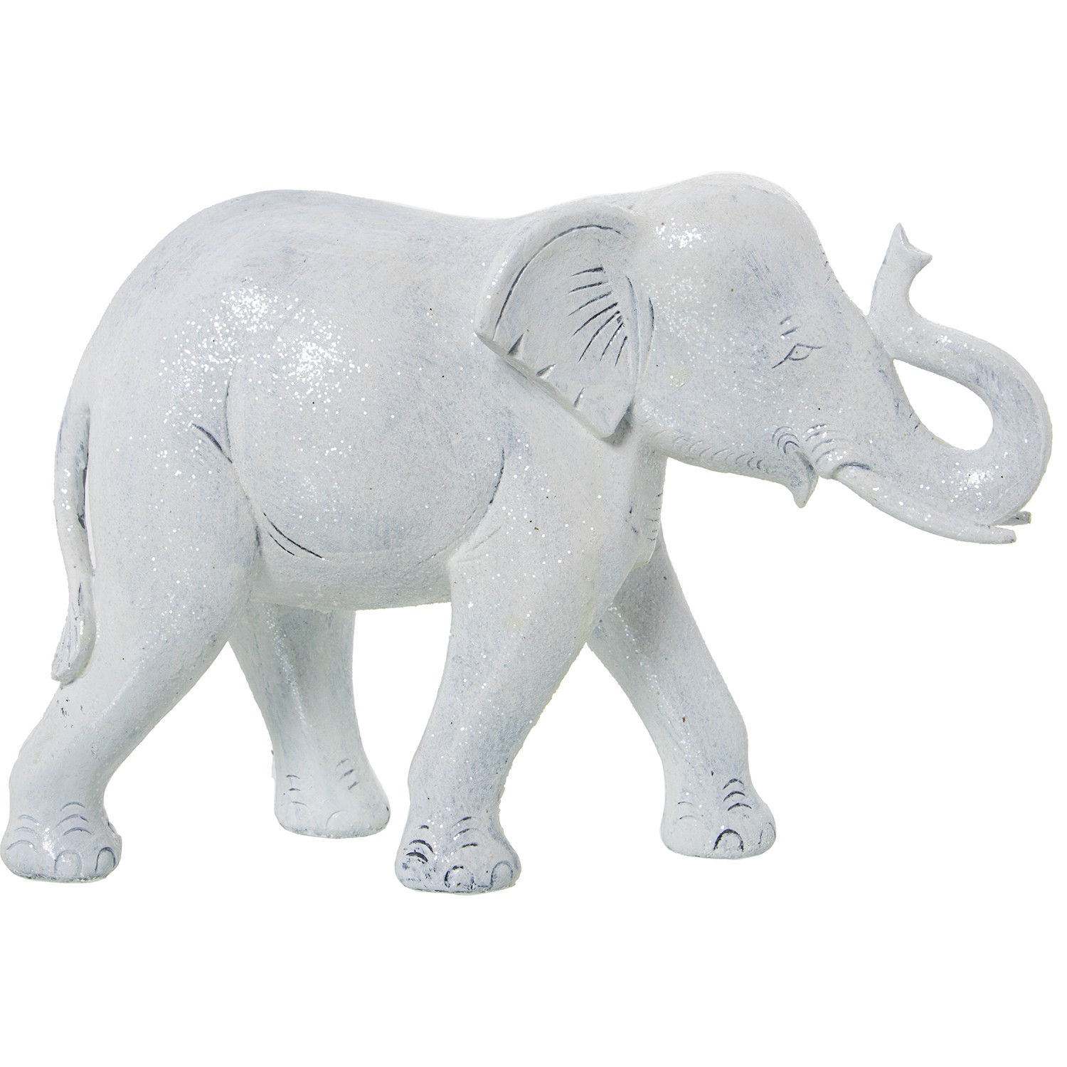 FIGURA RESINA ELEFANTE BLANCOEO GRAFITI