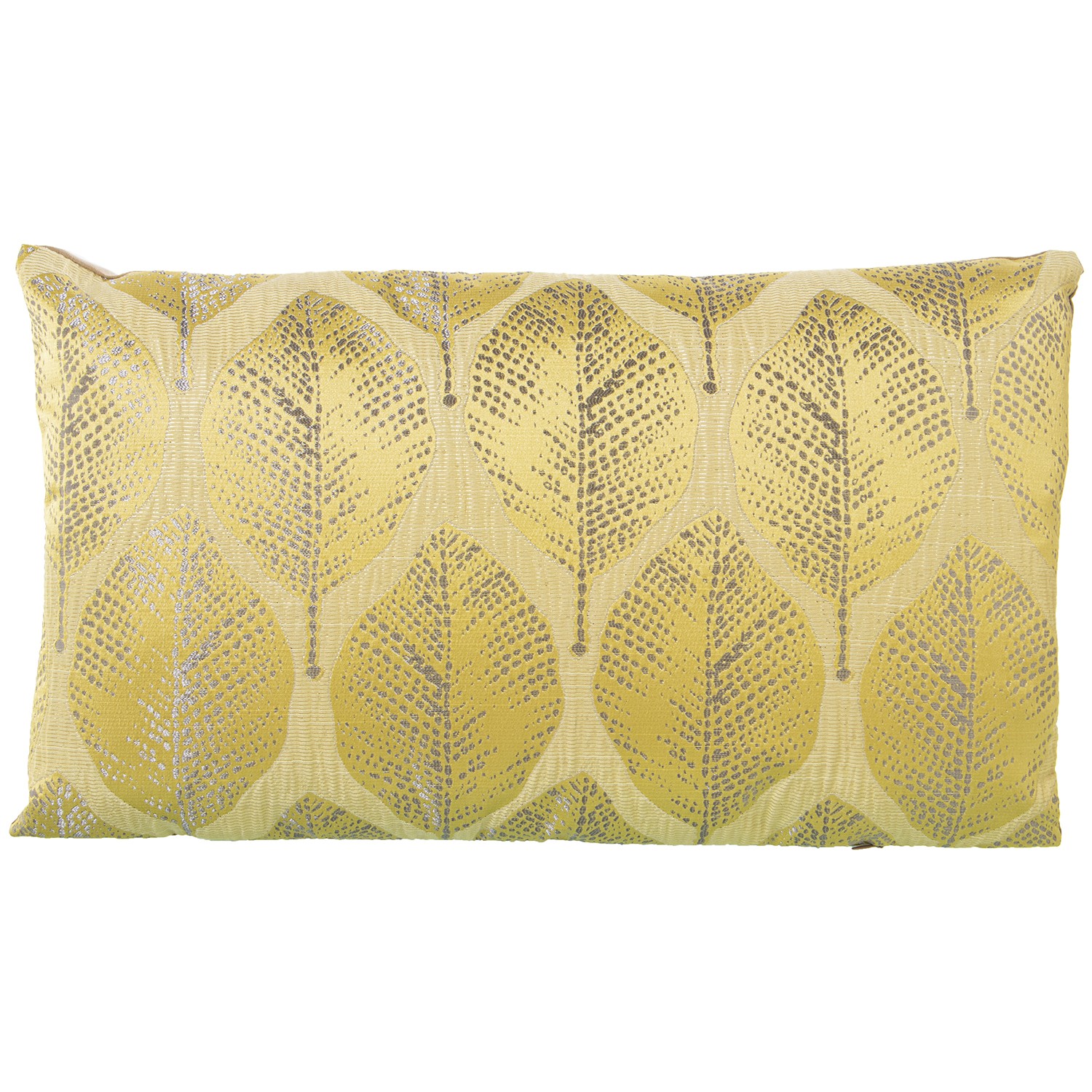 COJÍN 30X50CM POLIÉSTER AMARILLO C/CREMALLERA