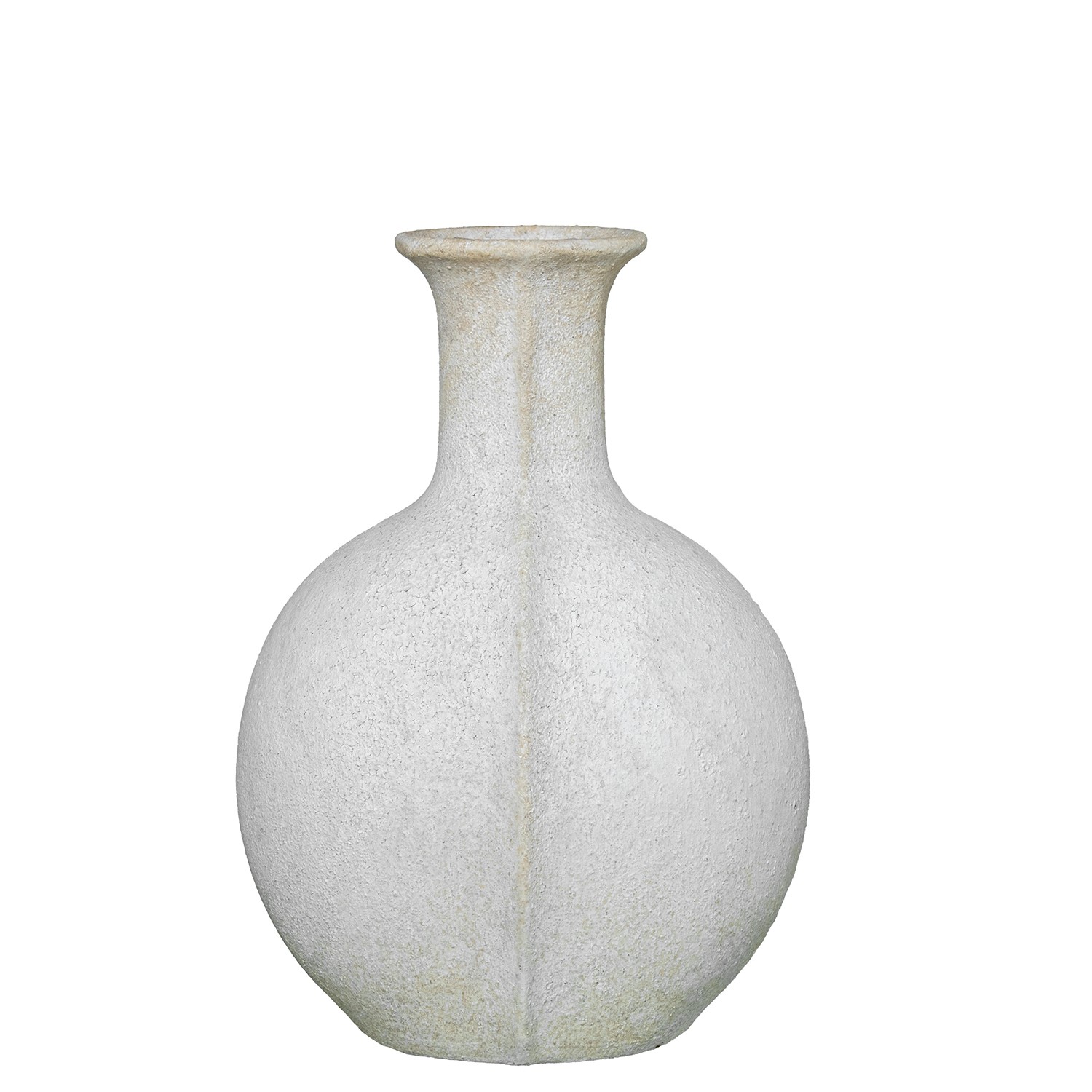 JARRÓN CERAMICA 36CM BLANCO RÚSTICO