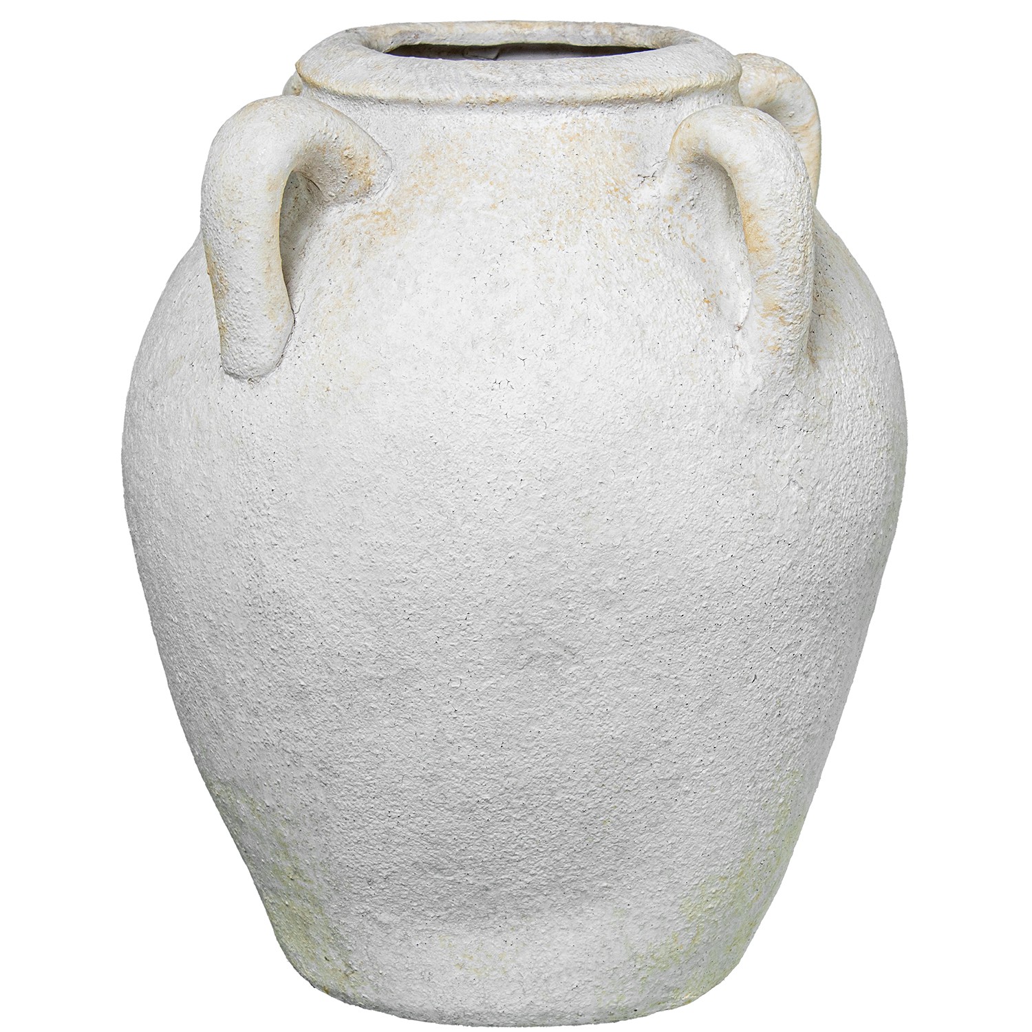 JARRÓN CERAMICA C/ASAS 30CM BLSTICO