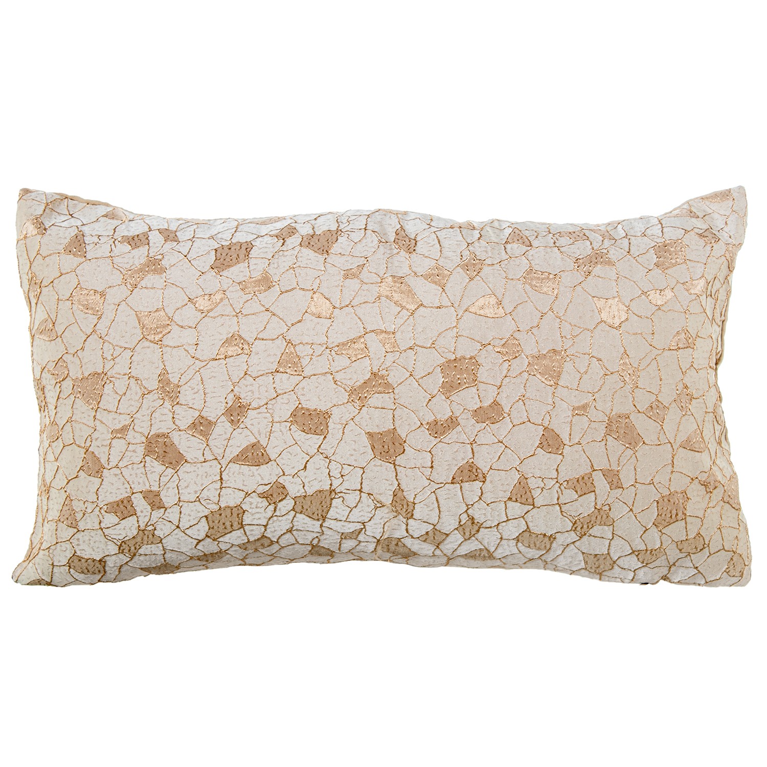 COJÍN 50X30CM 100% POLIÉSTER CREMA