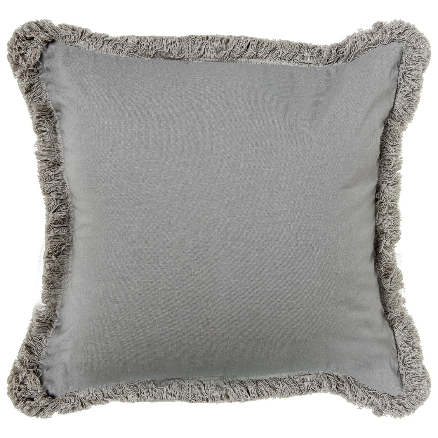 COJÍN 45X45CM GRIS 35% POLIÉSTÉSTER 35% ALGODÓN 30% LINO