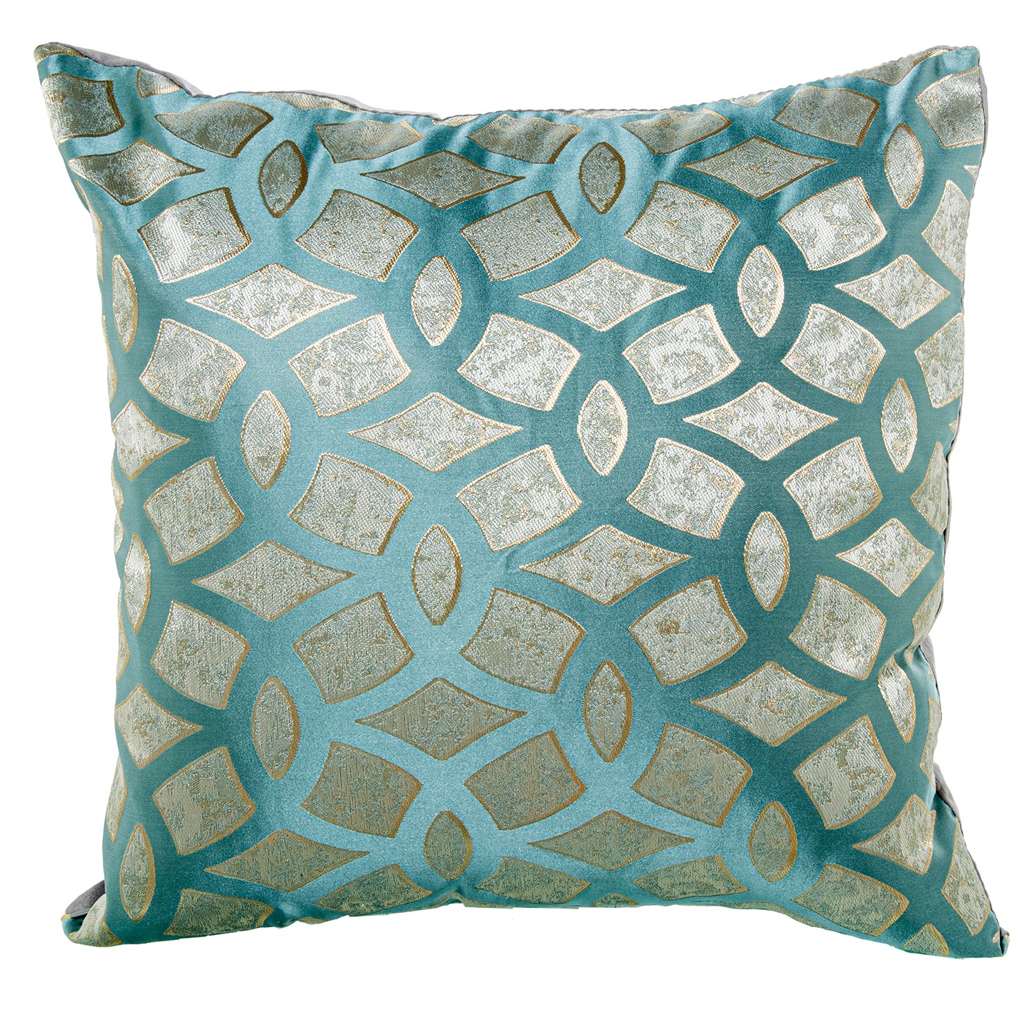COJÍN 45X45CM AZUL 100% POLIÉS100% POLIÉSTER