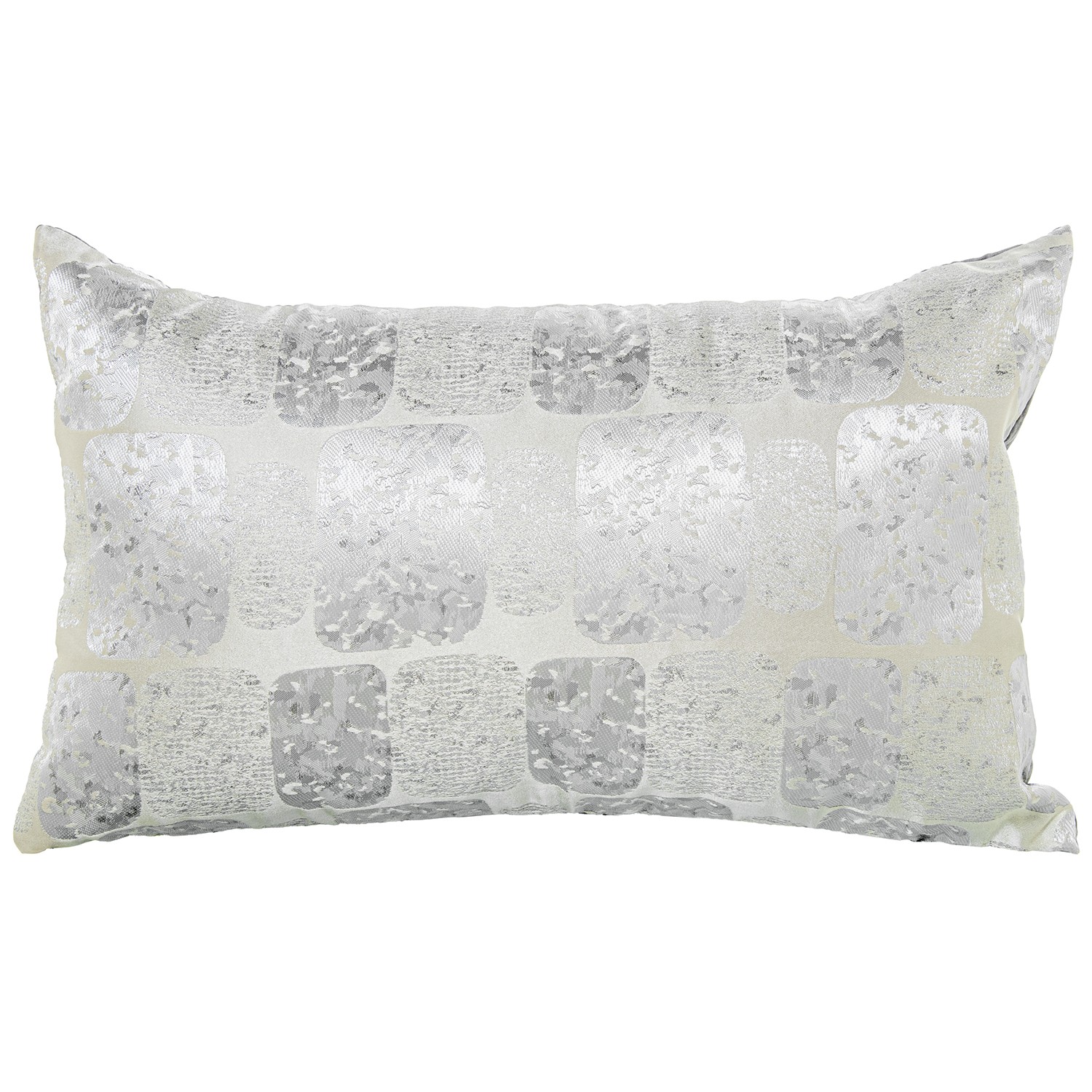 COJÍN 50X30CM GRIS 100% POLIÉSTER