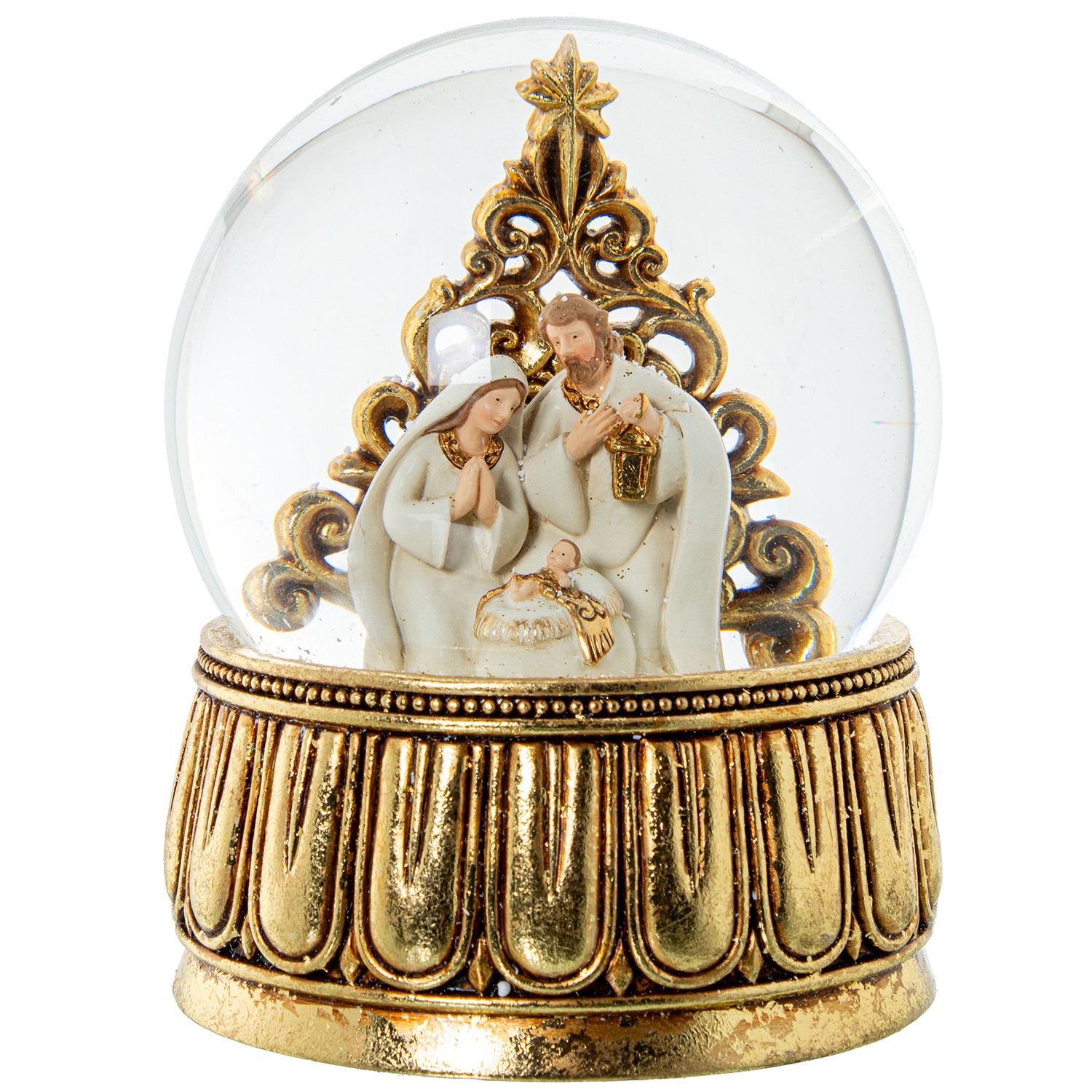 BOLA DE NIEVE C/FIGURA RESINANATIVIDAD MUSICAL