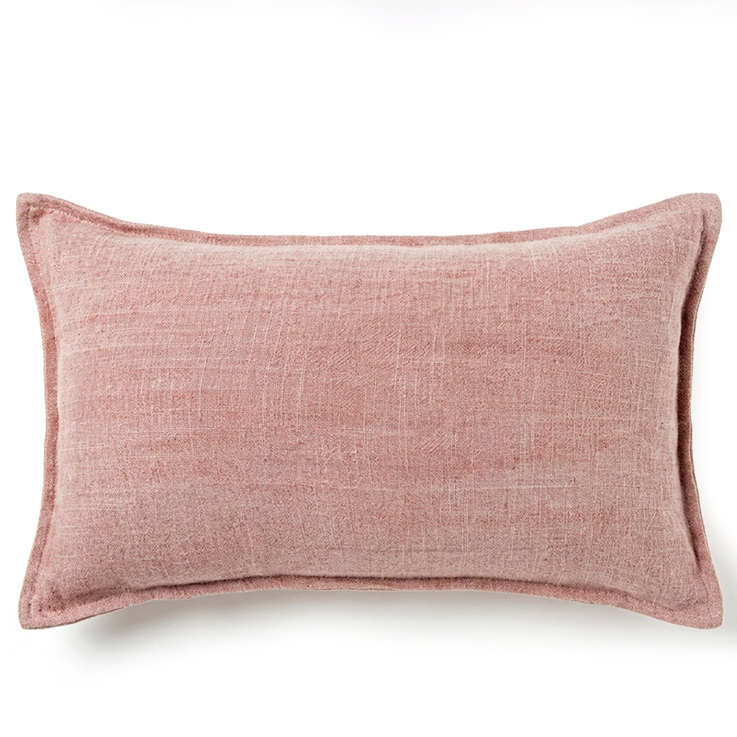 COJÍN 50X30CM 55% TELA 45% ALGGODÓN ROSA