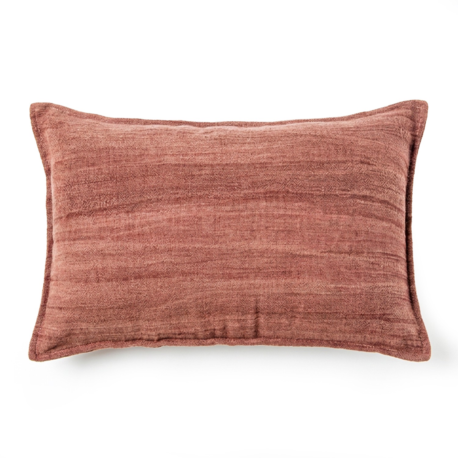 COJIN 50X30CM 55% TELA 45% ALGLGODÓN BURDEOS